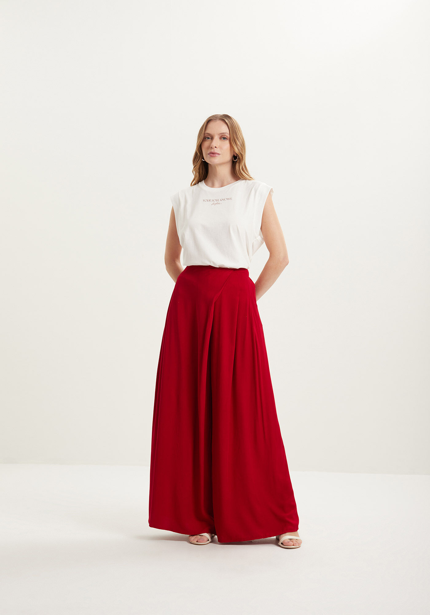 Blusa De algod&atilde;o Com Gola Canelada E Estampa Local, , large.