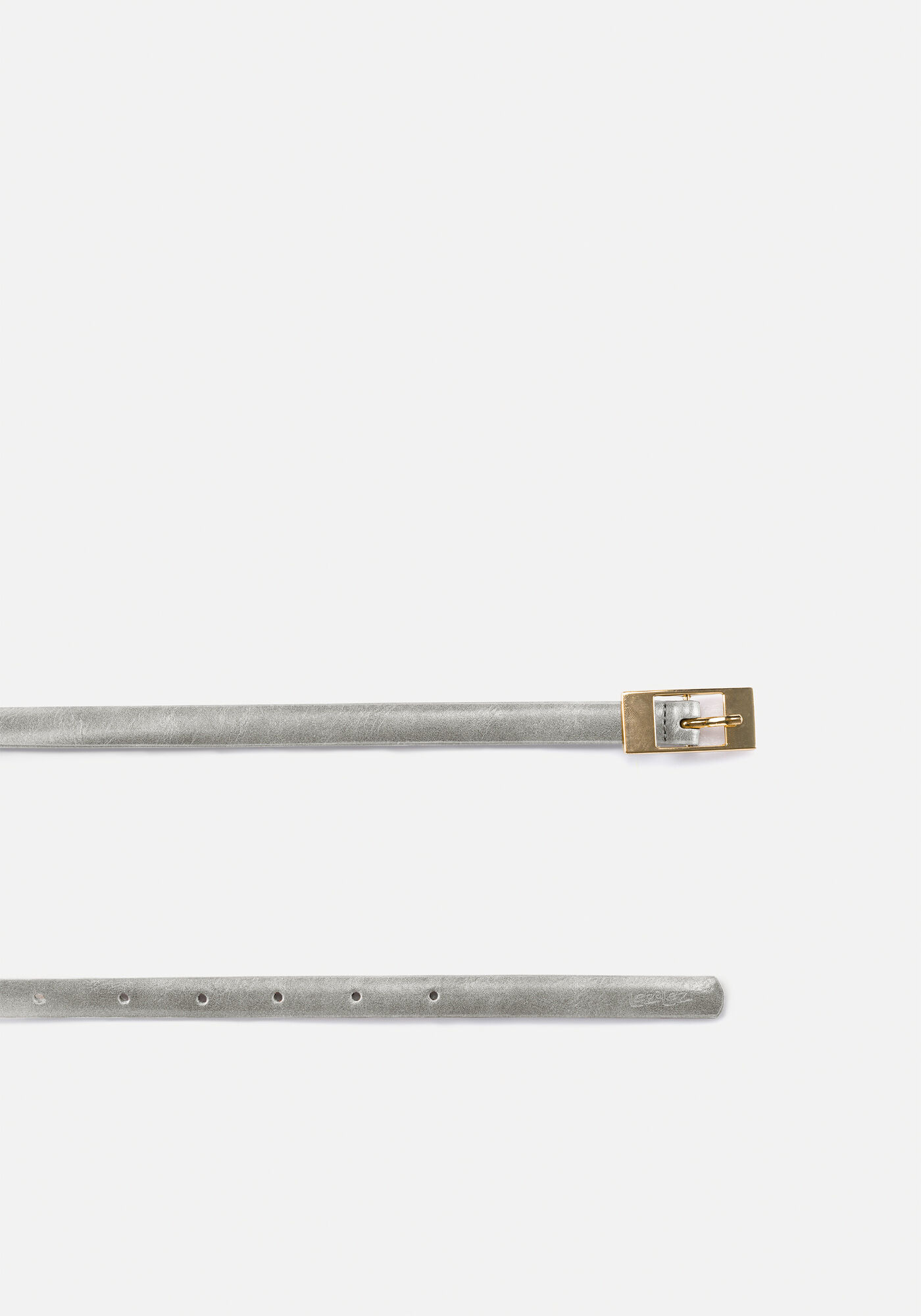 Kit Com 2 Cintos Finos De Cintura Com Fivela, BRANCO/MARROM, large.