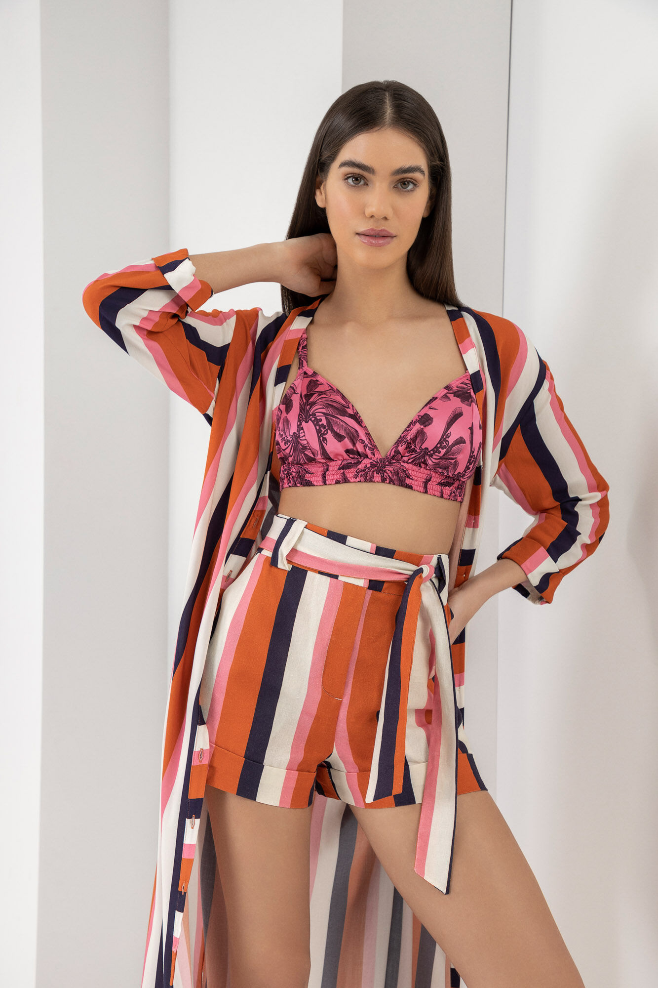 Top Estampado Acetinado com Bojo, DOSSEL, large.