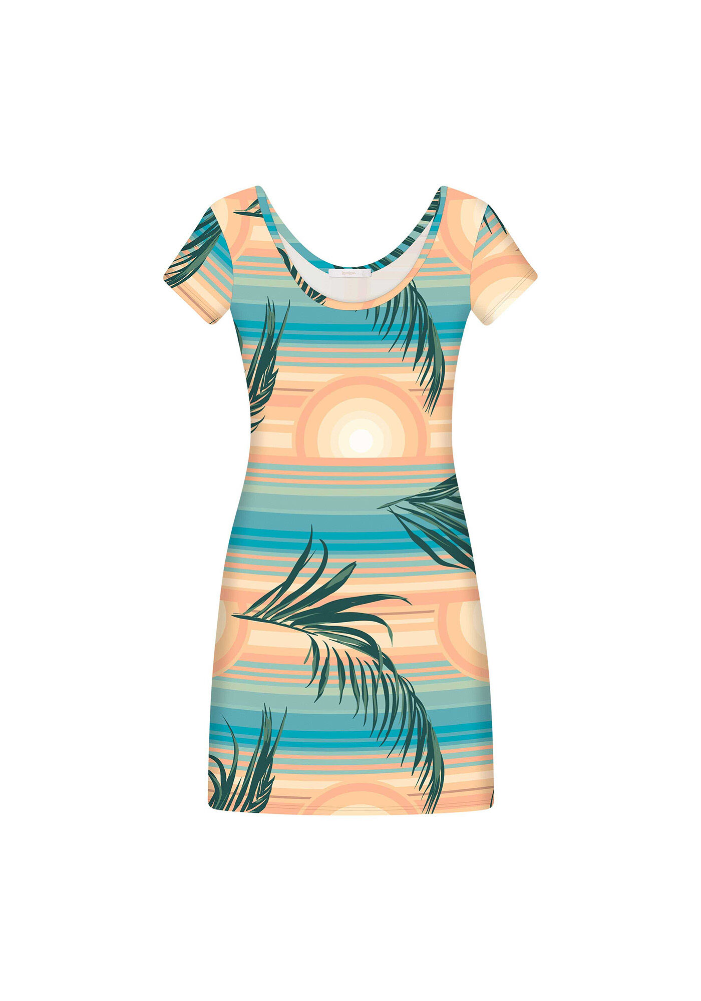 Vestido Justo Estampa Darling, , large.