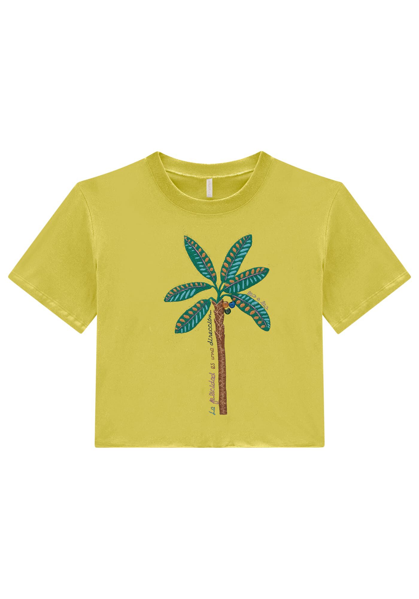 T-shirt Ampla em Malha com Bordado | Lez a Lez