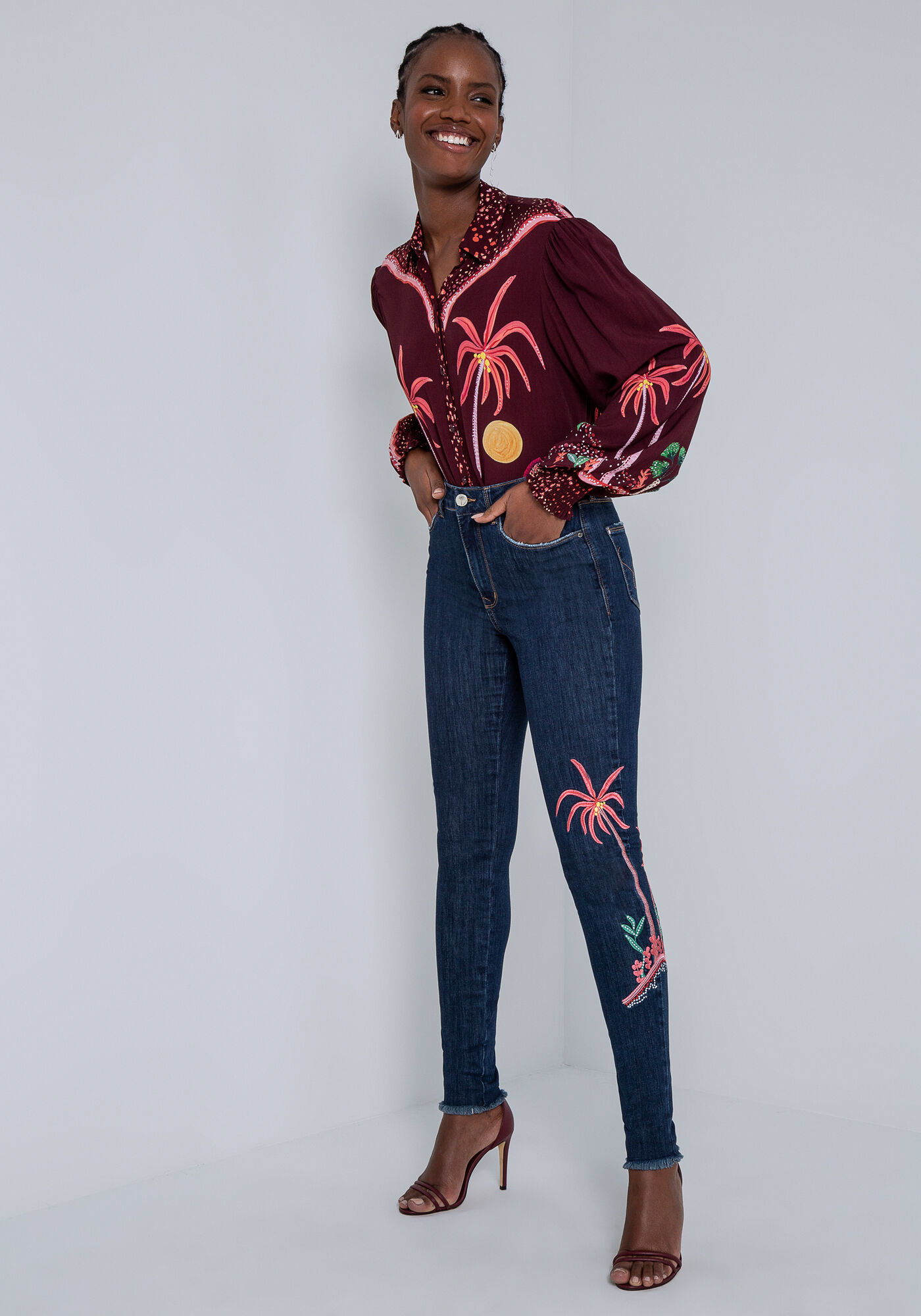 Calça jeans lezalez top