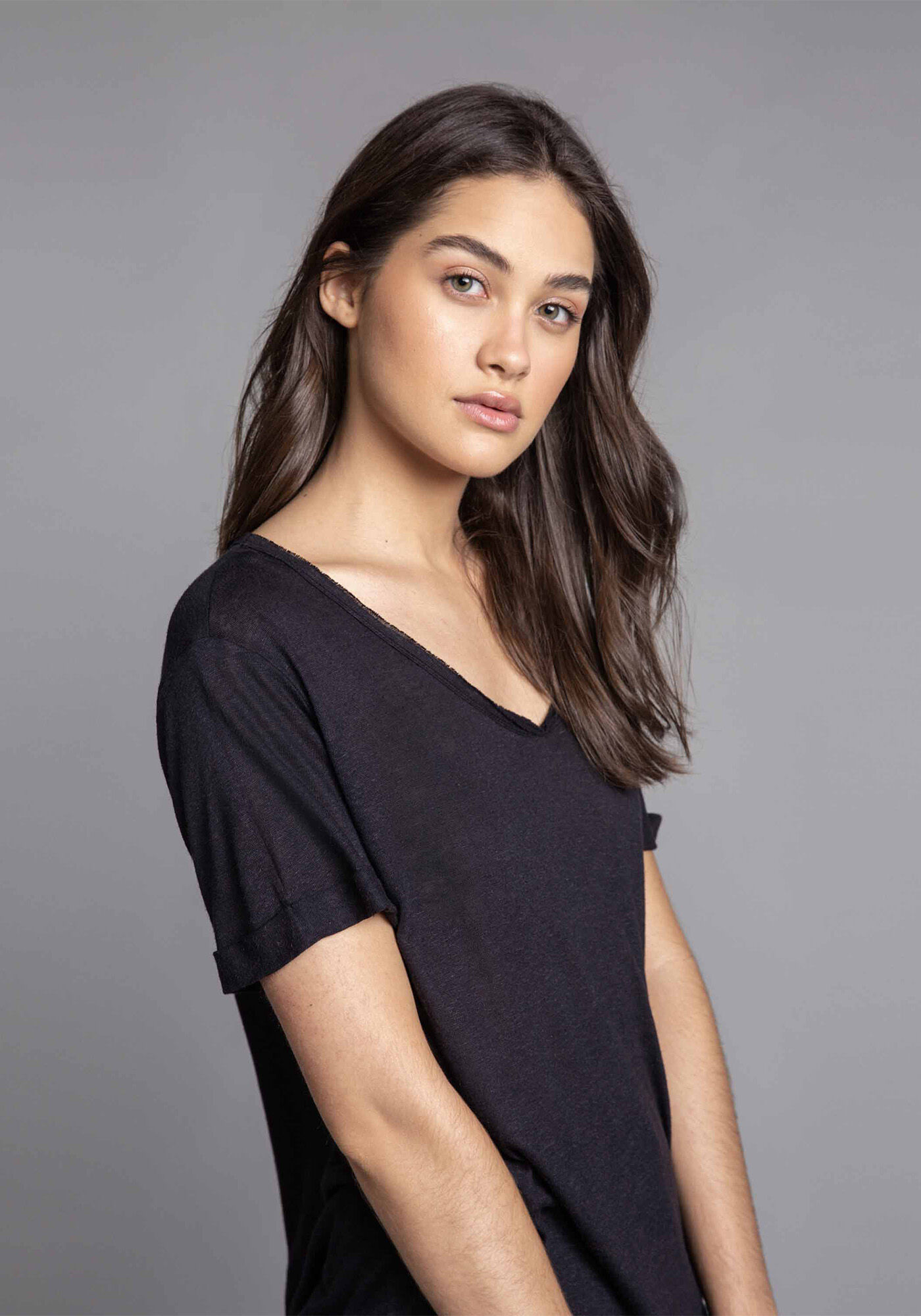 Blusa Decote V Less is More Branco Off White, , large.