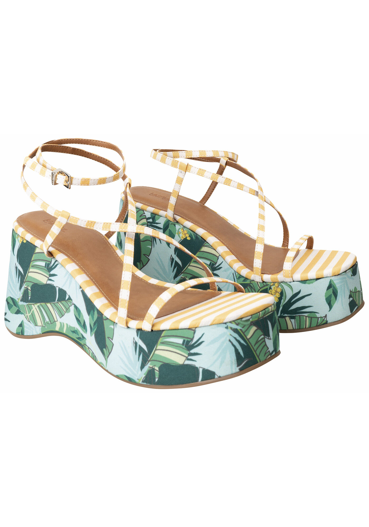 Anabela estampada discount