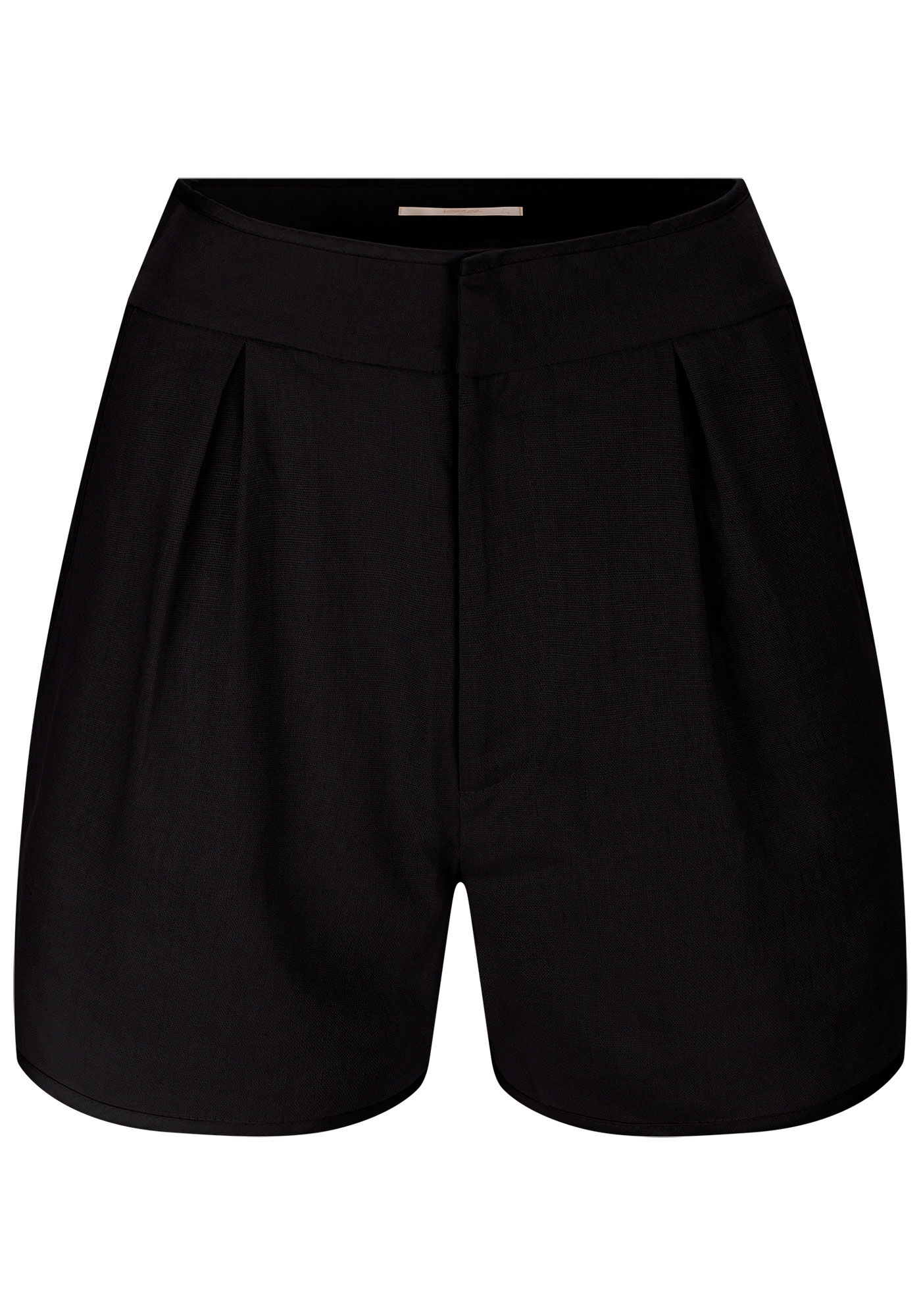 Shorts Alfaiataria em Linho com Pregas, , large.