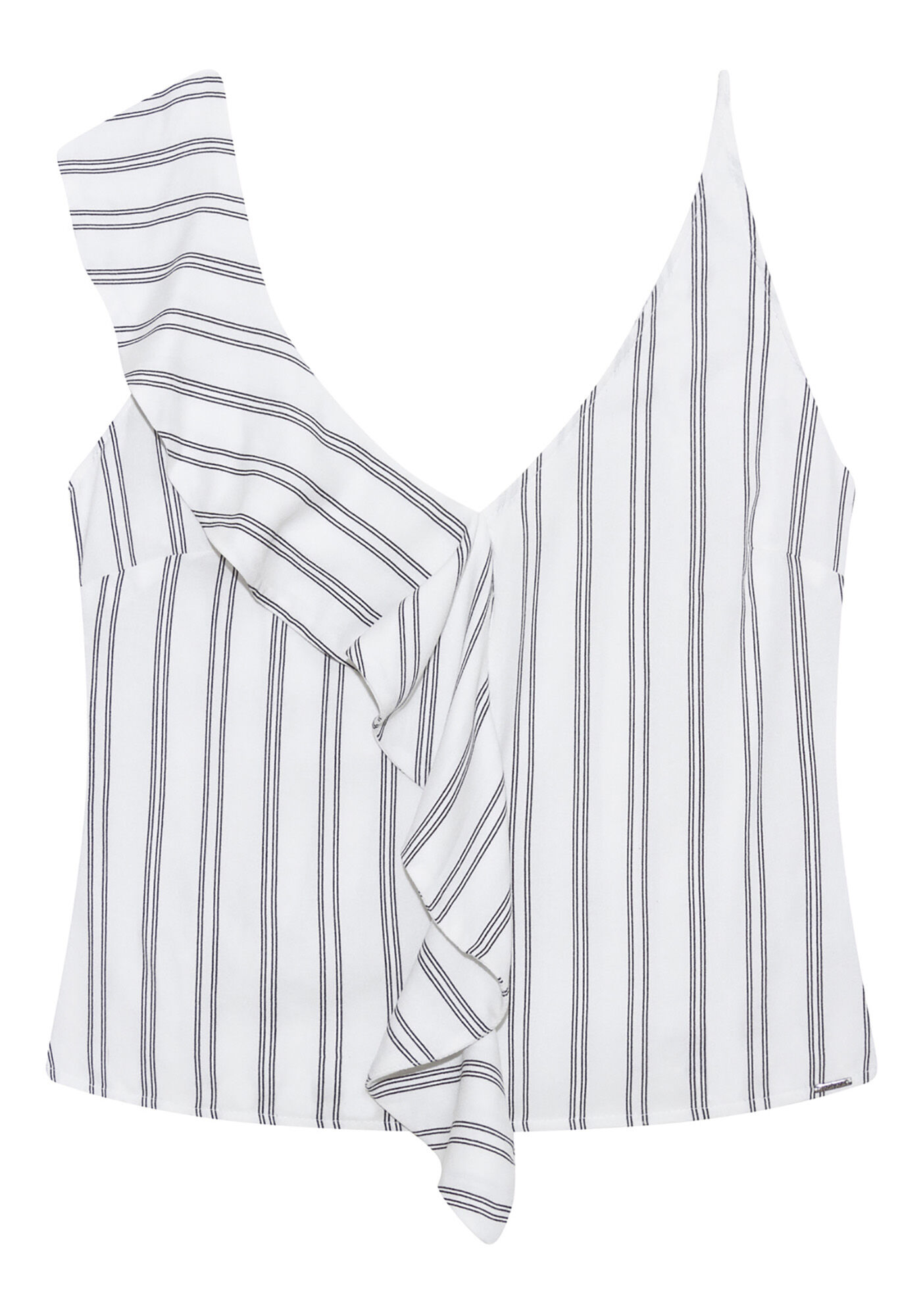 Blusa Estampada Babado Tecido, , large.