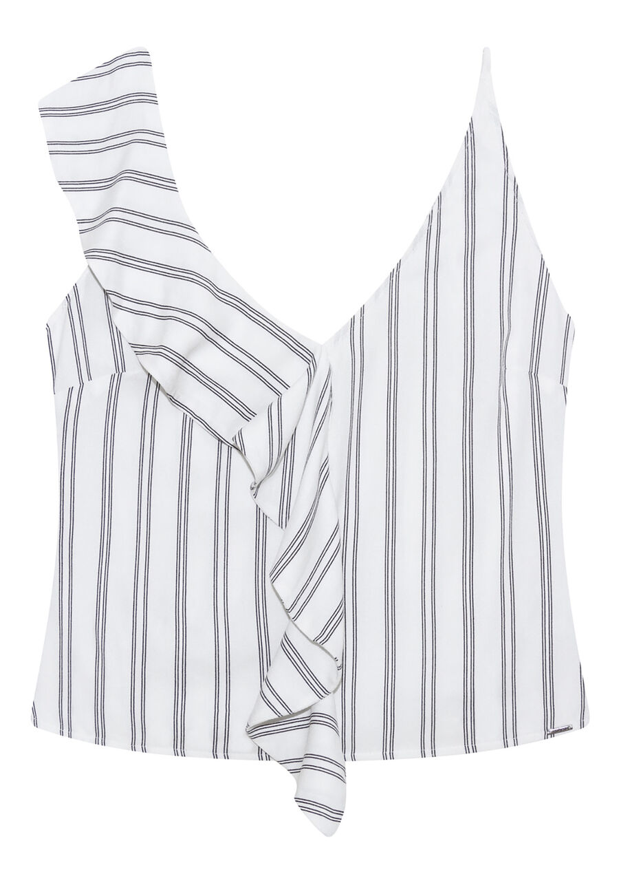 Blusa Estampada Babado Tecido, . Blusa Estampada Babado Tecido, , large.