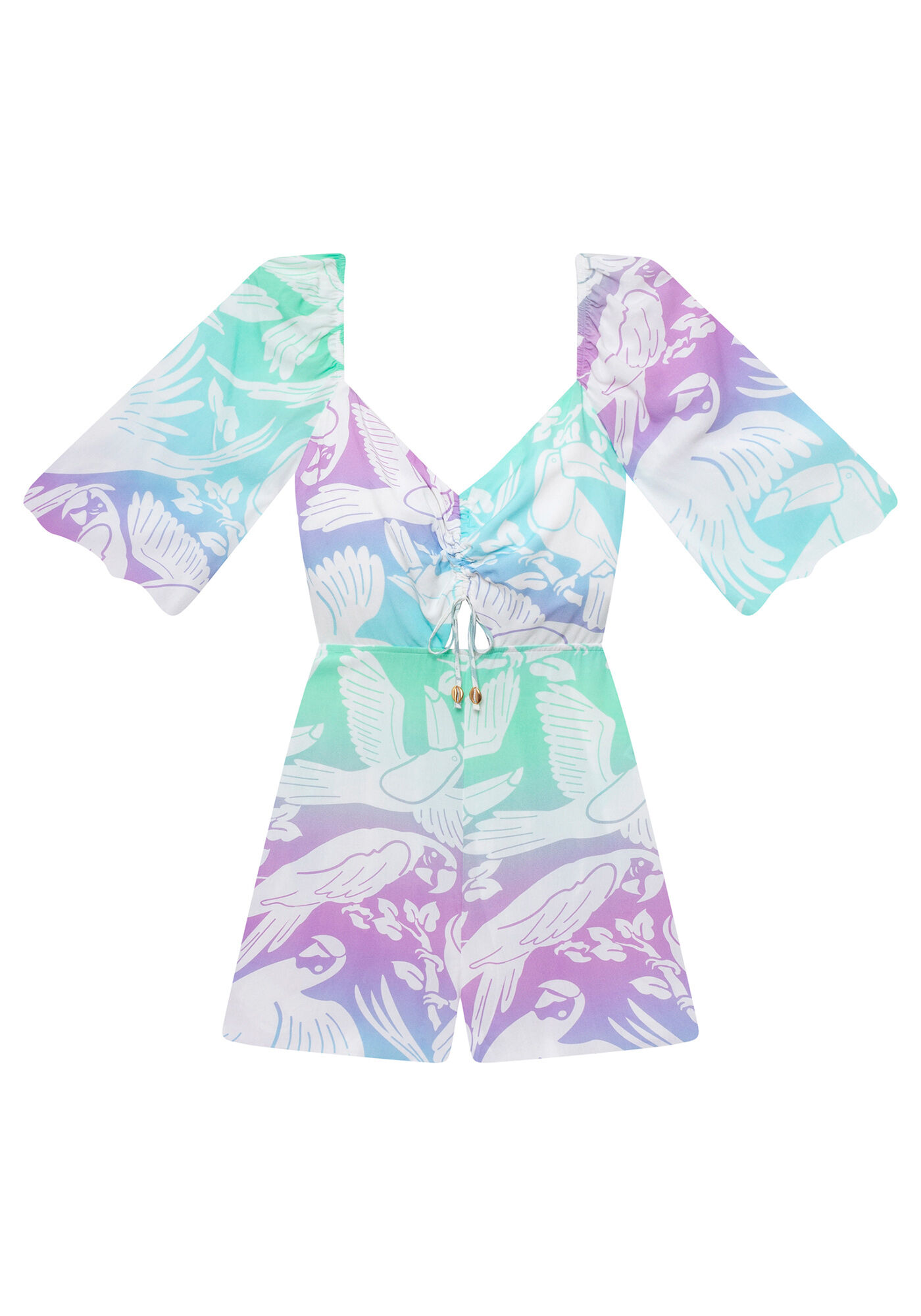 Macac&atilde;o Curto Mangas Sino Estampa, , large.