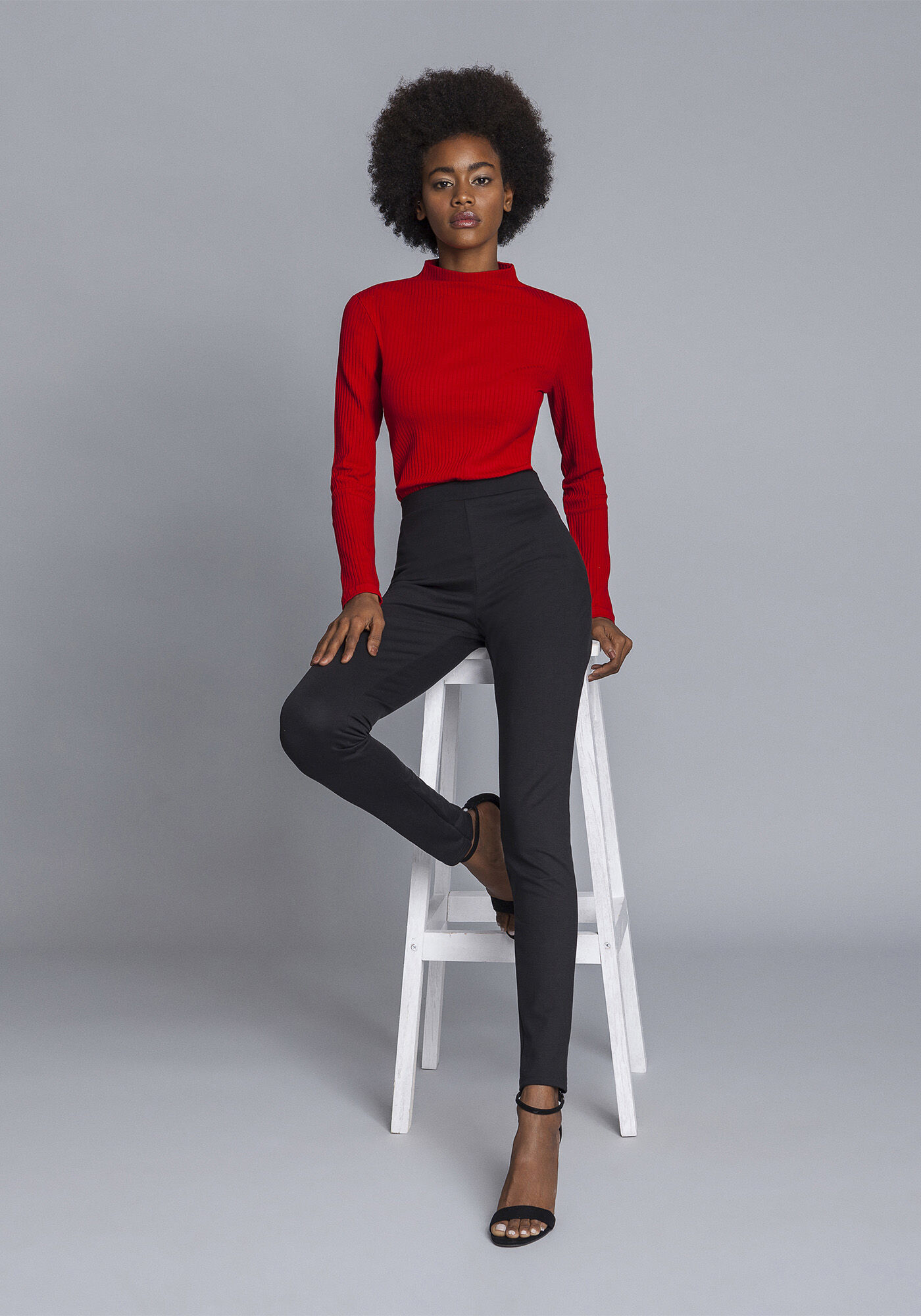 Cal&ccedil;a Legging Ecovero Preto Reativo, , large.