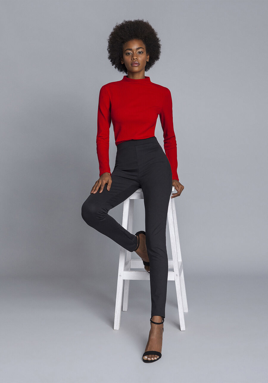 Calça Legging Ecovero Preto Reativo, PRETO. Calça Legging Ecovero Preto Reativo, PRETO, large.