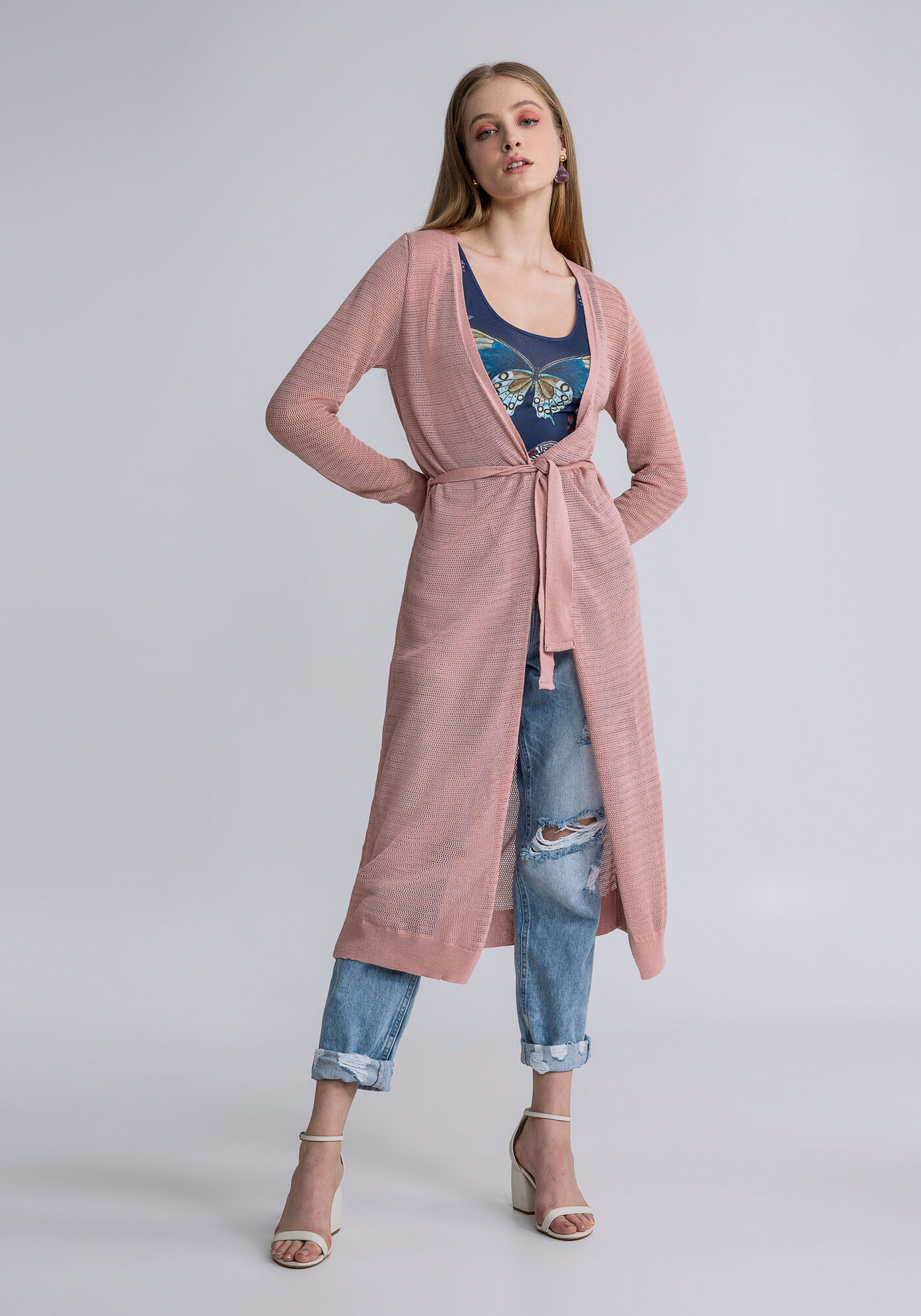 Sobreposi&ccedil;&atilde;o Alongada em Tric&ocirc;, ROSA, large.