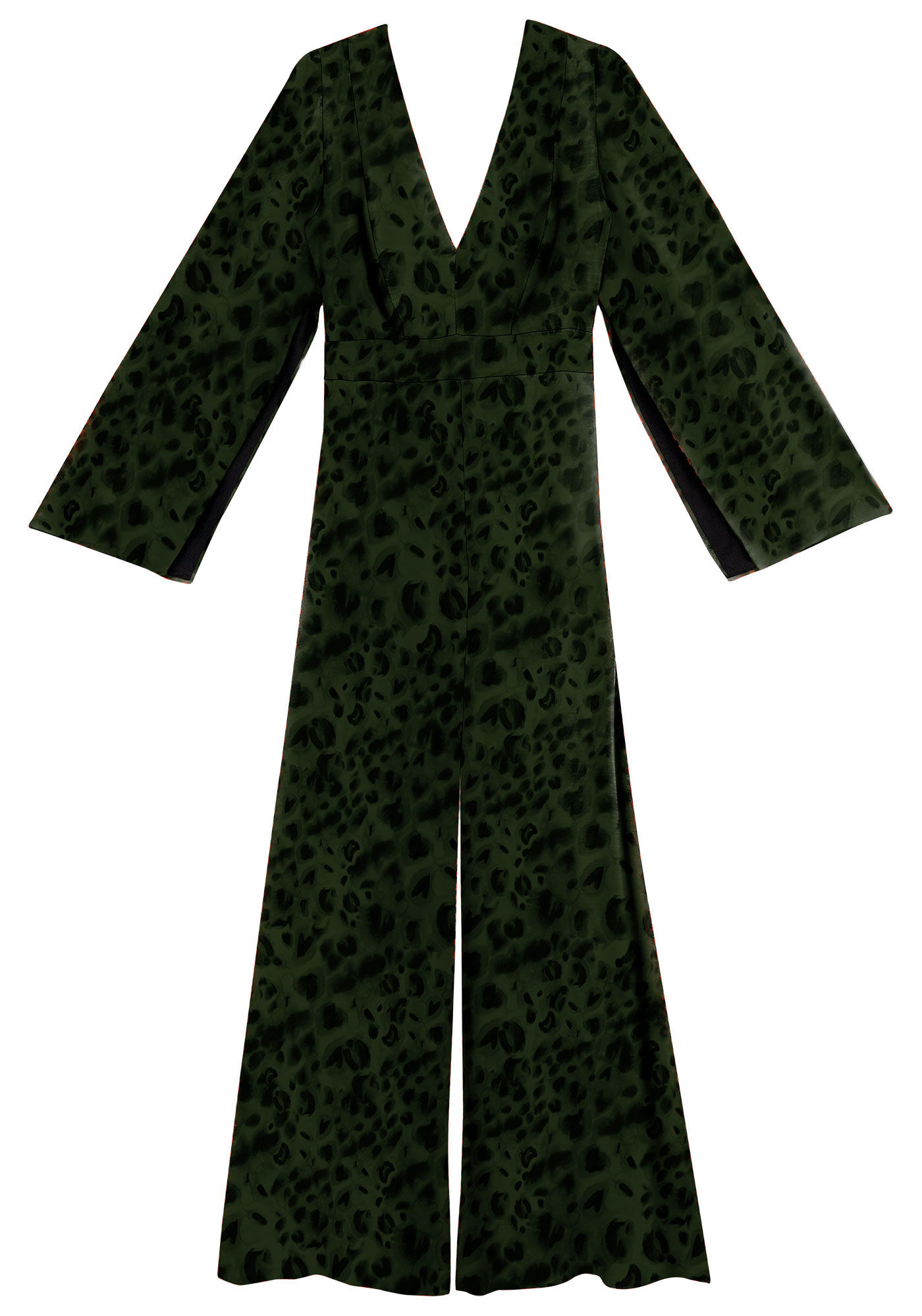 Vestido Longo Estampado com Amarra&ccedil;&atilde;o Costas, , large.