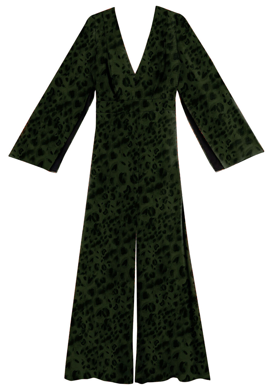 Vestido Longo Estampado com Amarração Costas, . Vestido Longo Estampado com Amarração Costas, , large.