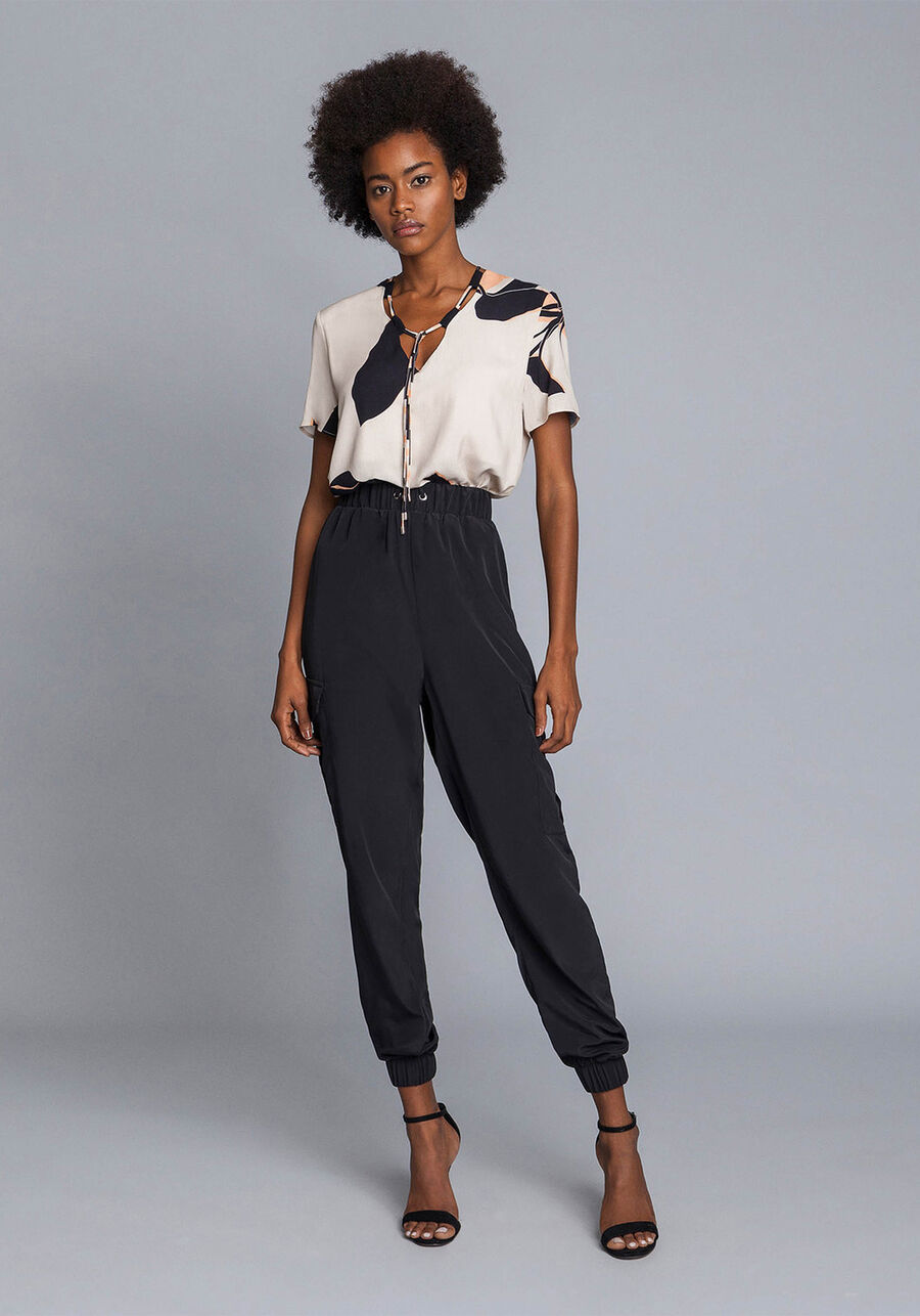 Blusa Estampada Amarração, . Blusa Estampada Amarração, , large.