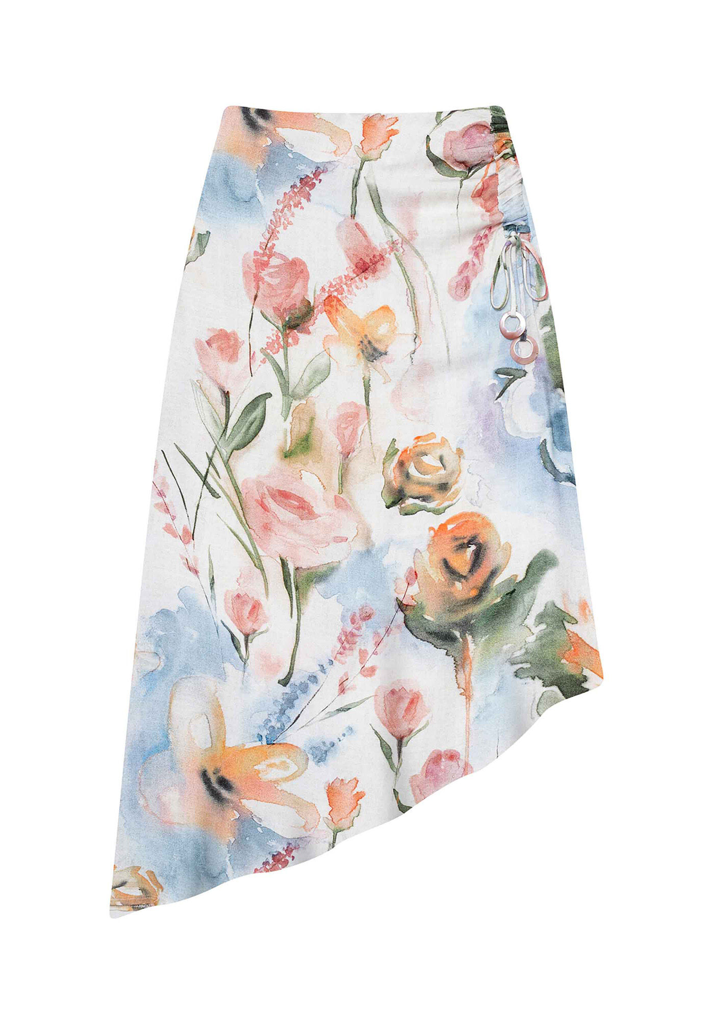 Saia Midi Tecido Crepe Siena, , large.