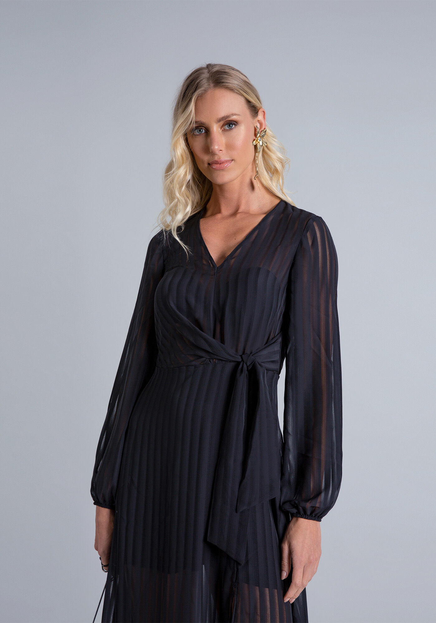 Vestido M&iacute;di Assim&eacute;trico, , large.