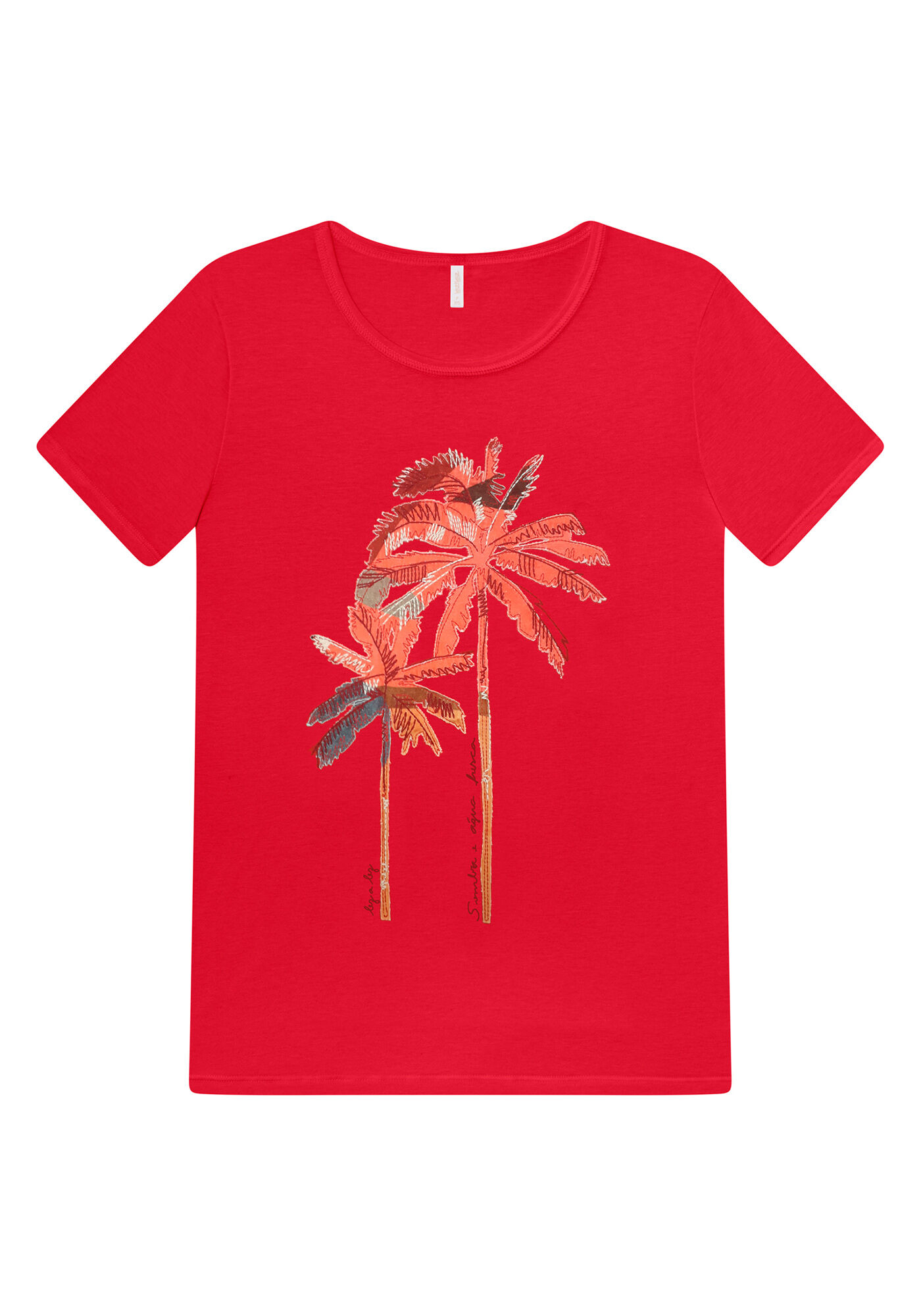 Blusa Manga Curta Bordado, , large.