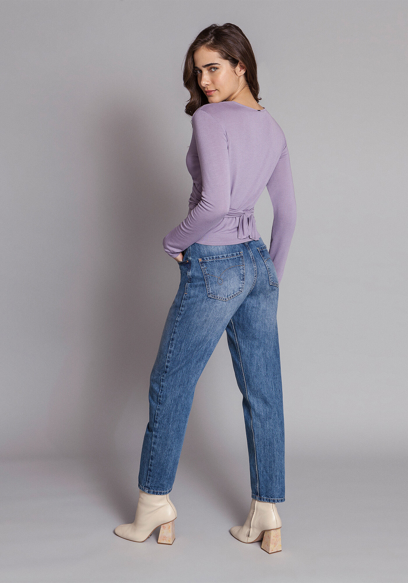 Blusa Manga Longa Transpassada, , large.