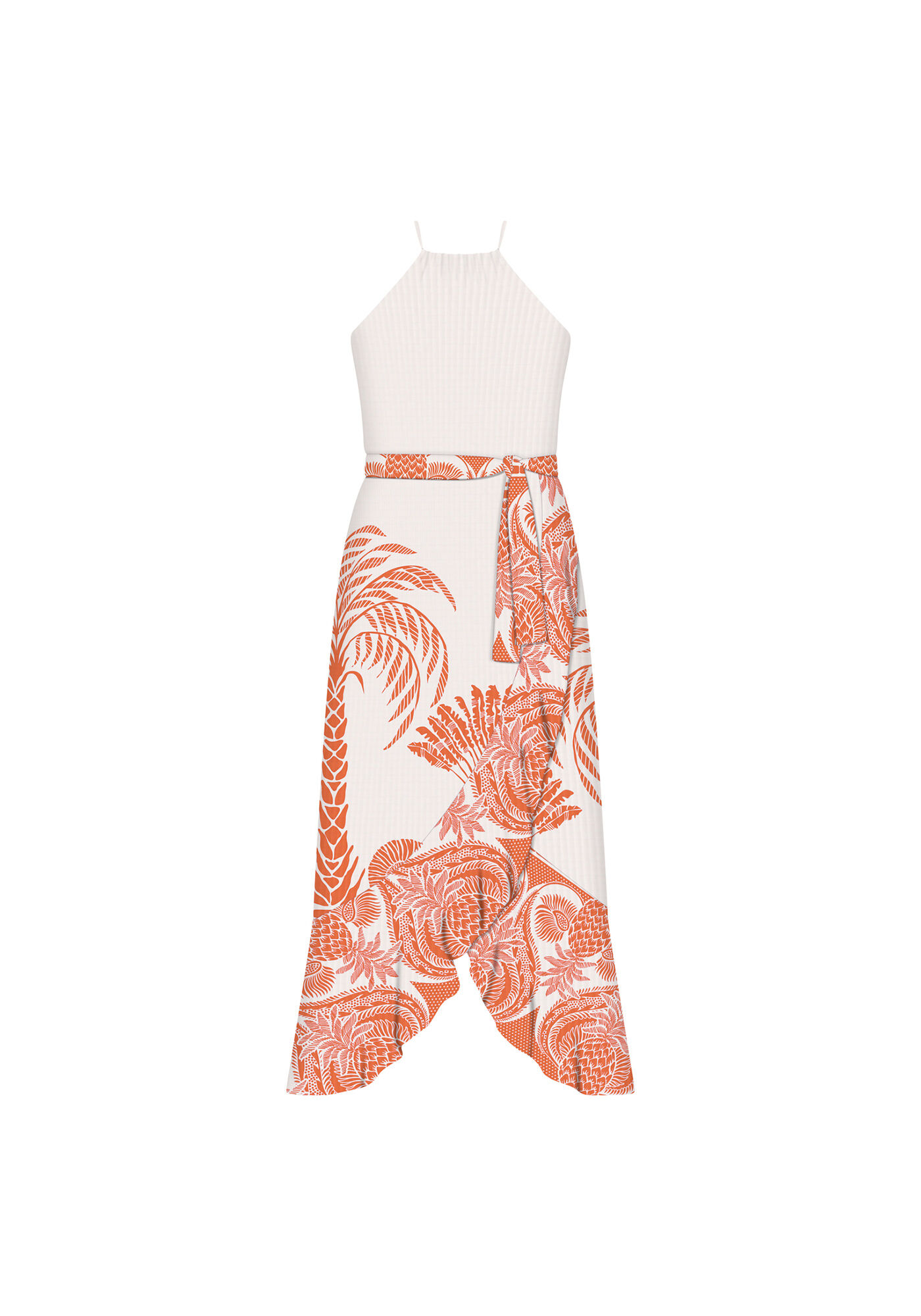 Vestido com Al&ccedil;as M&iacute;di Cinto, , large.