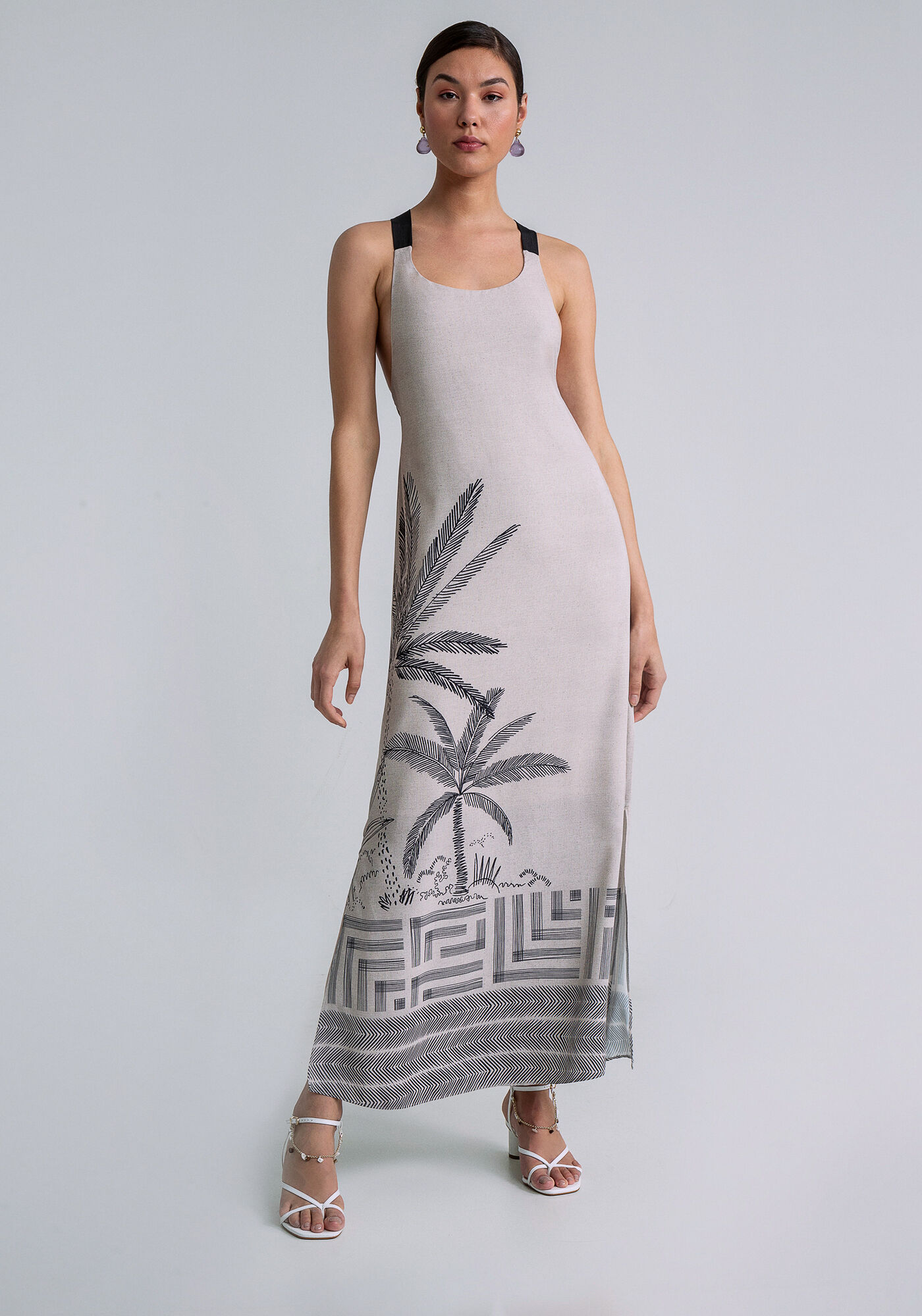 Vestido Midi Al&ccedil;as Amarra&ccedil;&atilde;o, CAMINHOS, large.