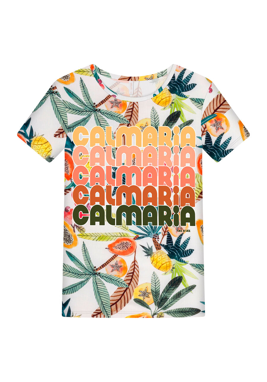 Blusa Manga Curta Estampa, . Blusa Manga Curta Estampa, , large.