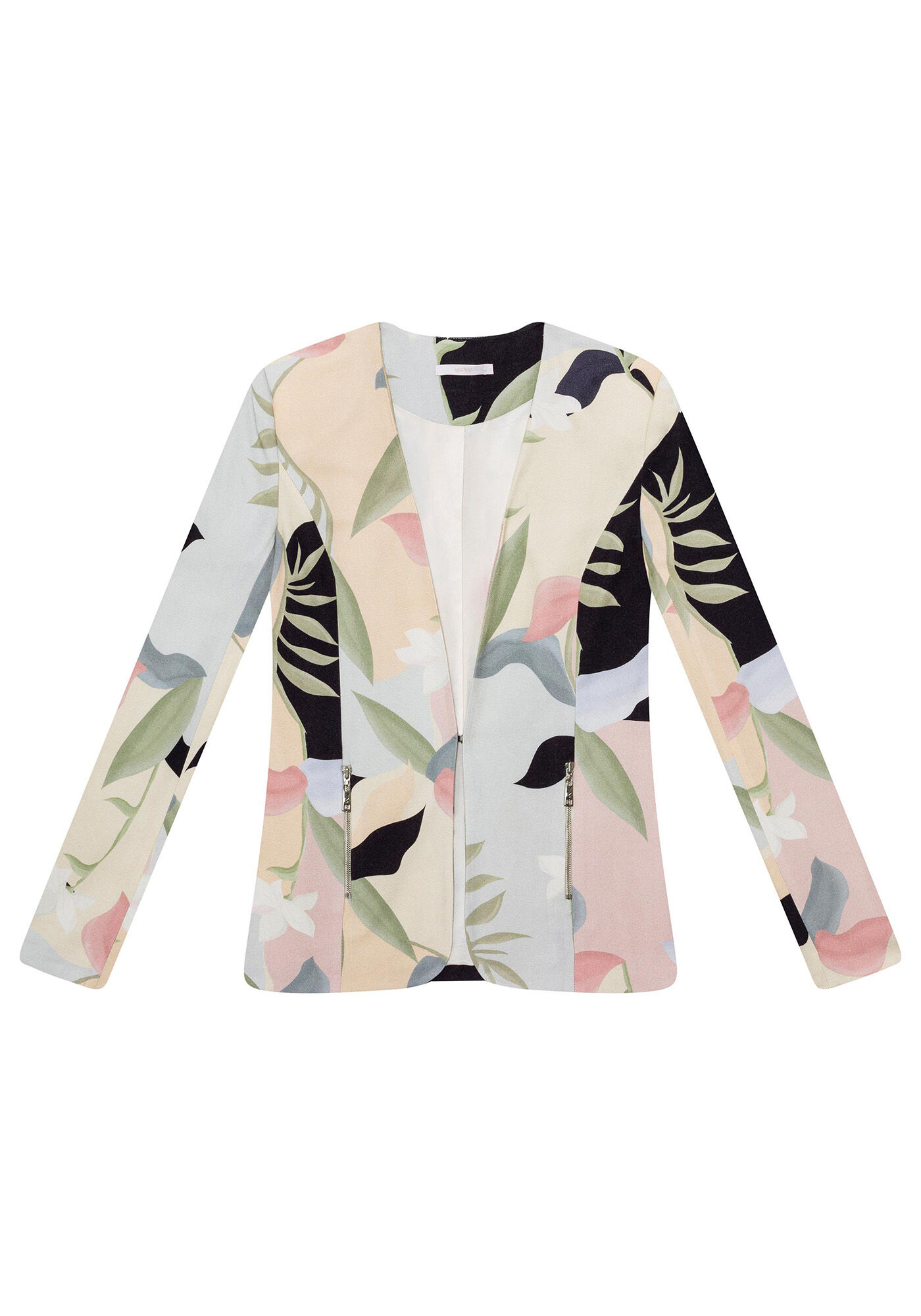 Blazer Manga Longa Estampa, , large.