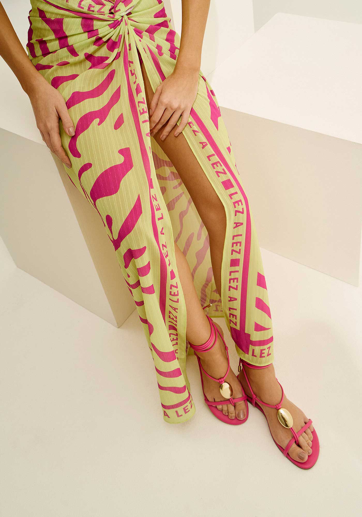 Canga M&aacute;xi Estampada com Leve Transpar&ecirc;ncia, , large.