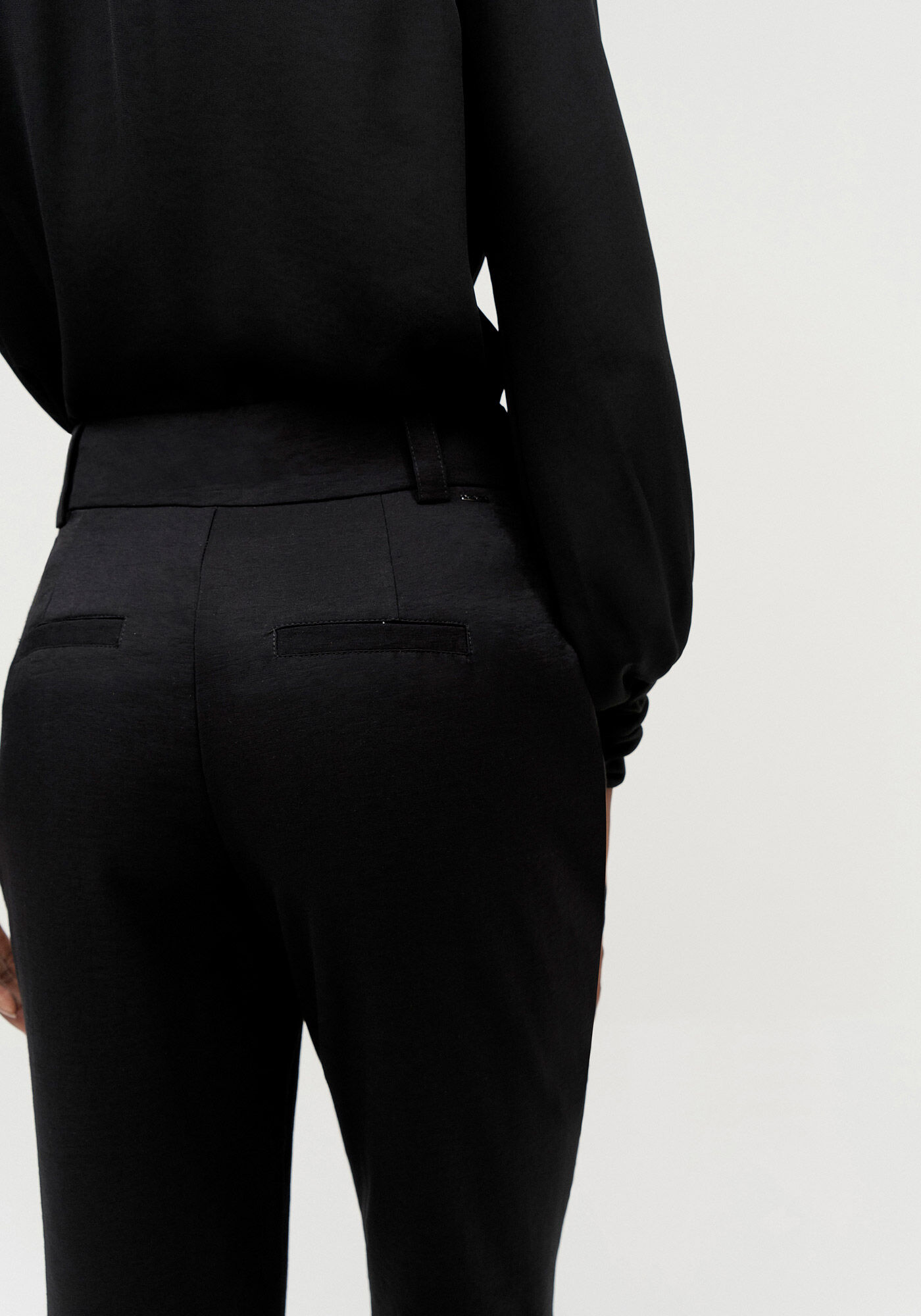 Cal&ccedil;a Reta Alfaiataria com Detalhe Lapela, , large.