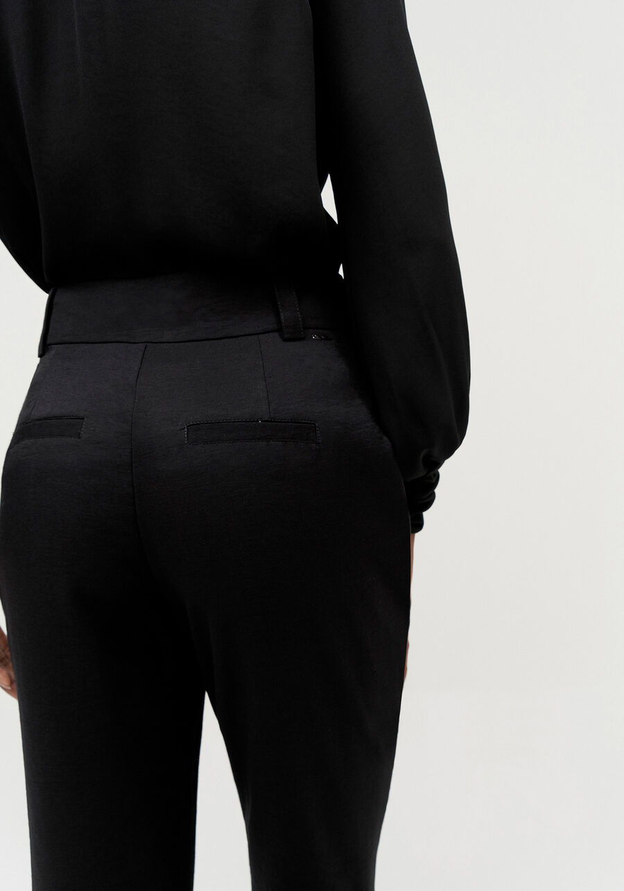 Calça Reta Alfaiataria com Detalhe Lapela, . Calça Reta Alfaiataria com Detalhe Lapela, , large.