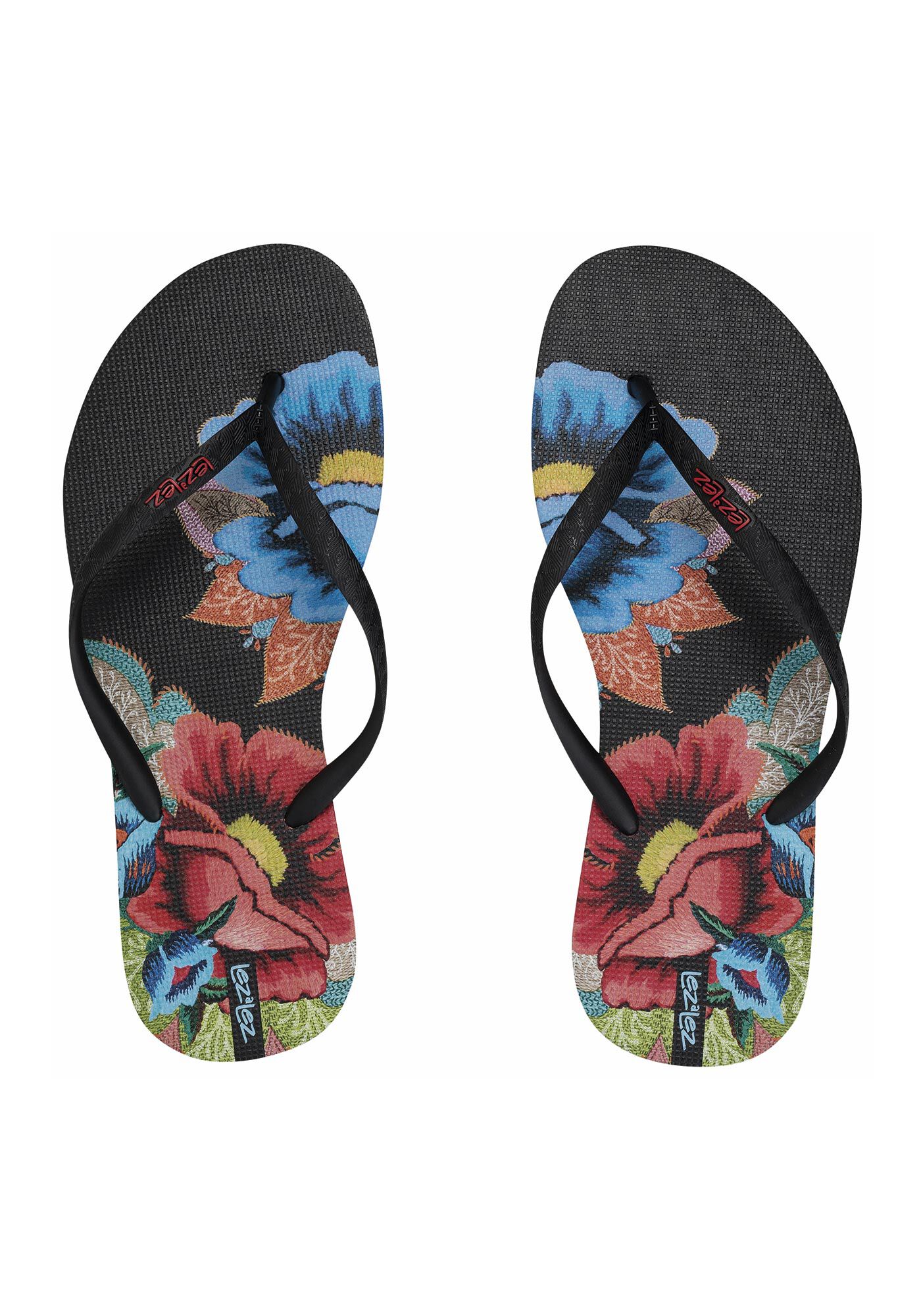 Chinelo de Borracha com Estampa Floral, , large.