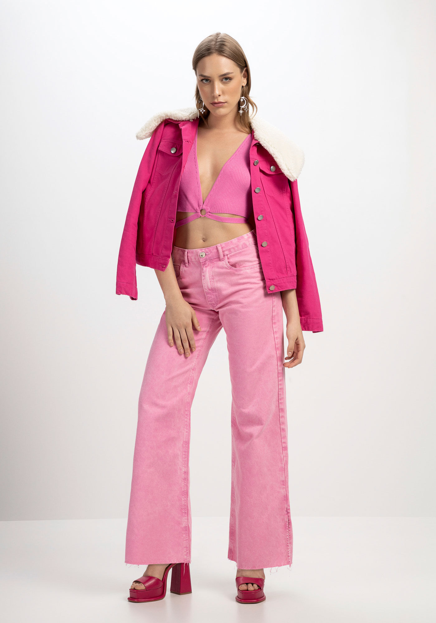 Blusa Manga 3/4 em Tric&ocirc; com Amarra&ccedil;&atilde;o, , large.