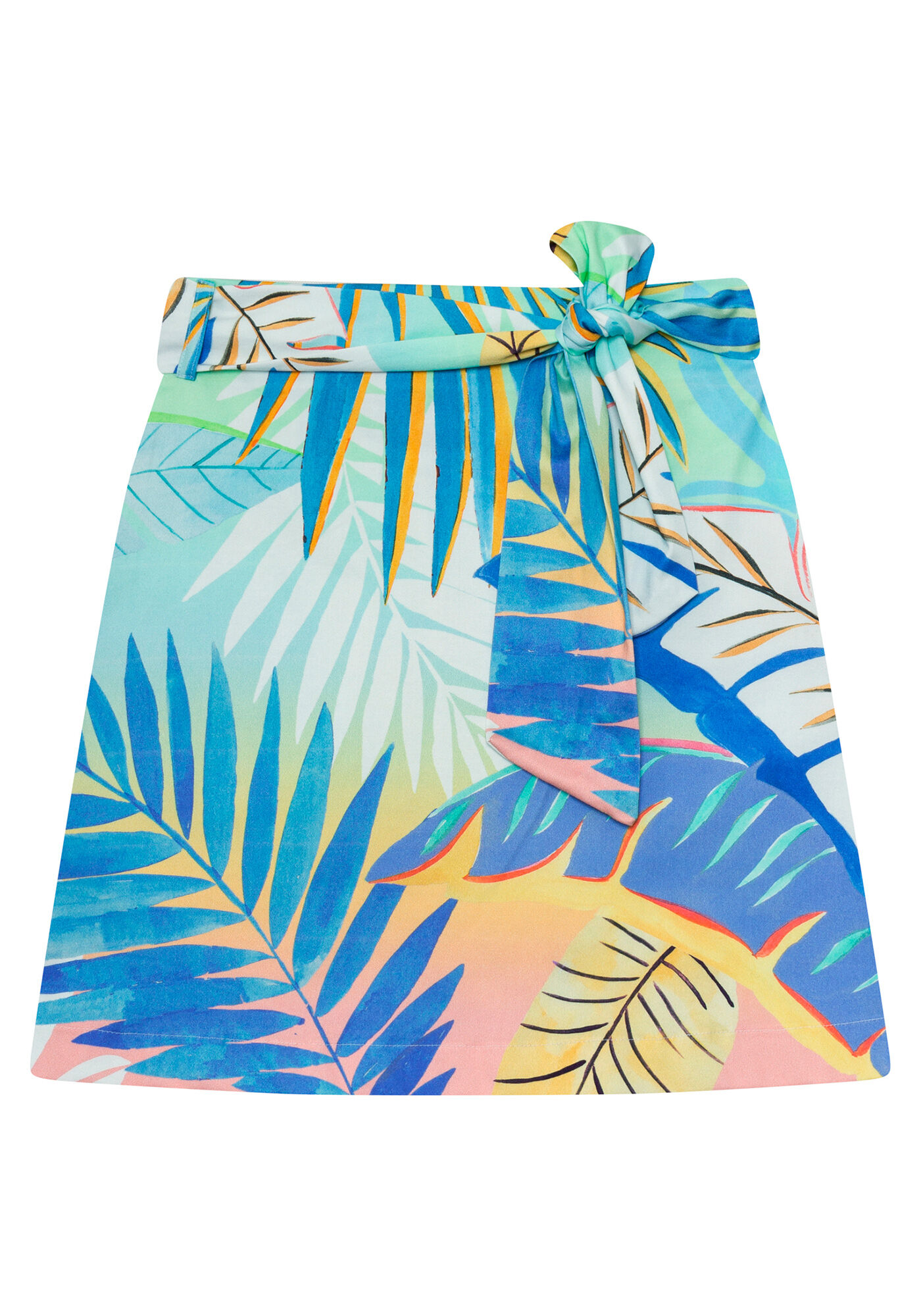 Saia Cintura M&eacute;dia Cinto Estampa, , large.