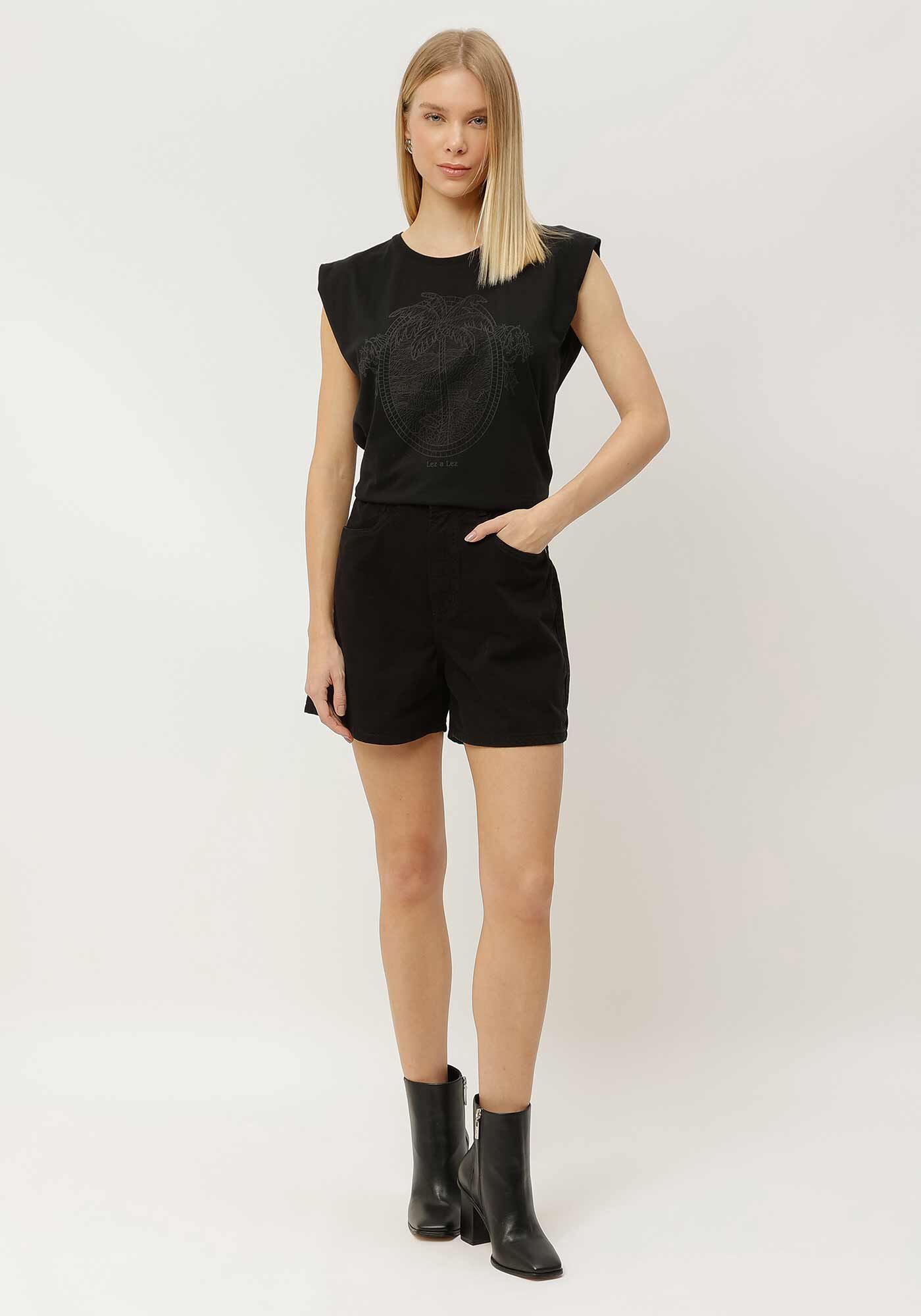 T-shirt Muscle Tee em Malha Estampada, , large.