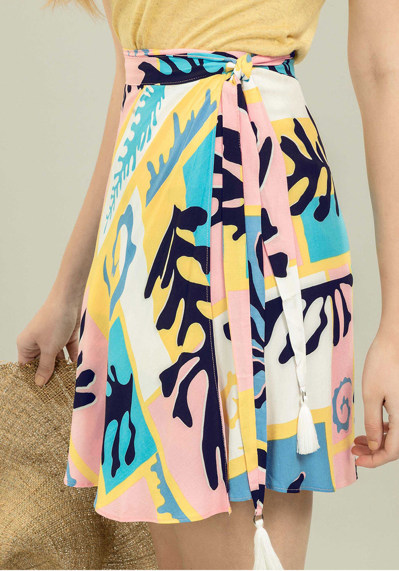 Saia Transpassada Estampa, , large.