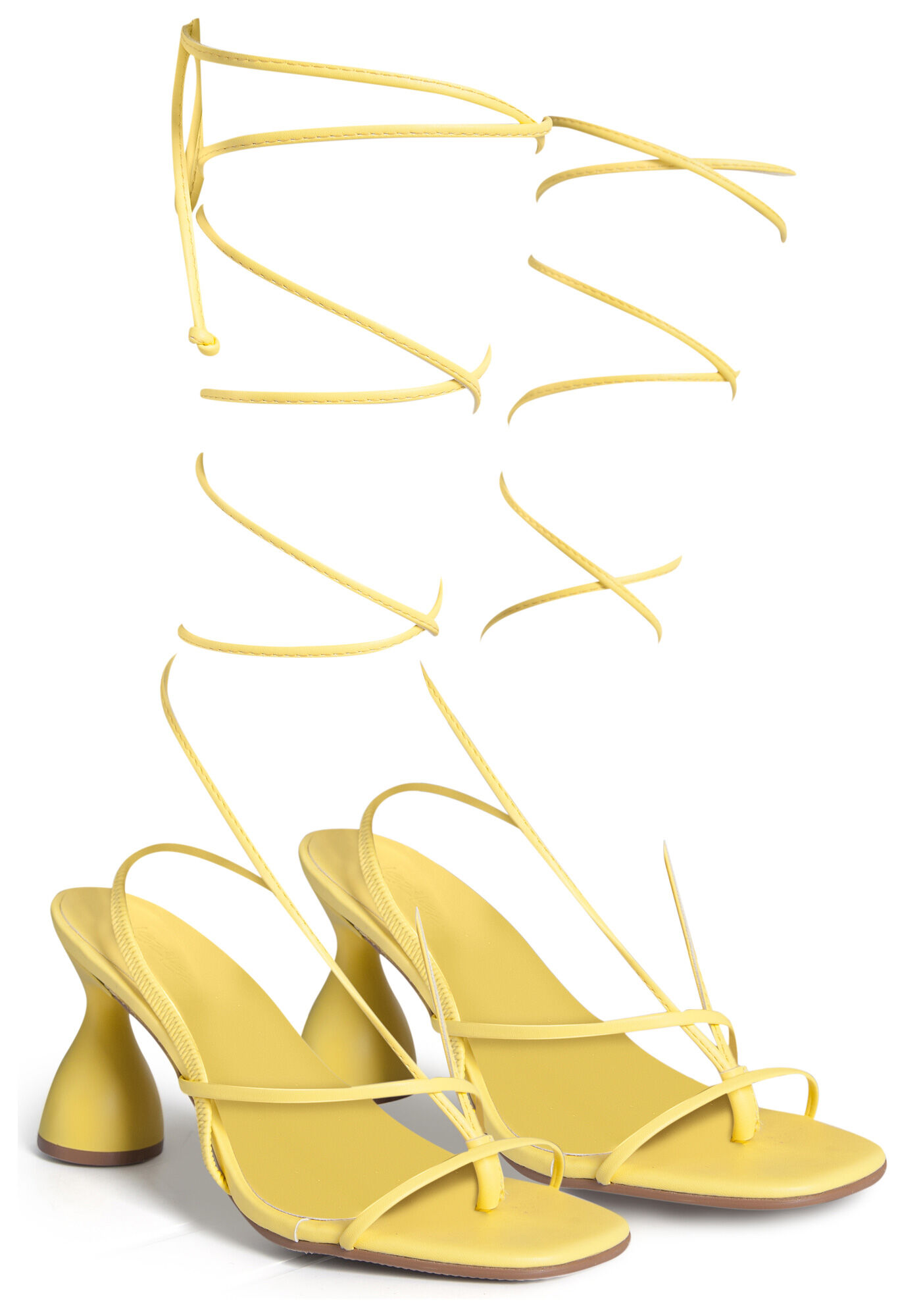 Sandália Salto Escultural com Máxi Amarração | Lez a Lez Sandália Salto Escultural com Máxi Amarração | Lez a Lez