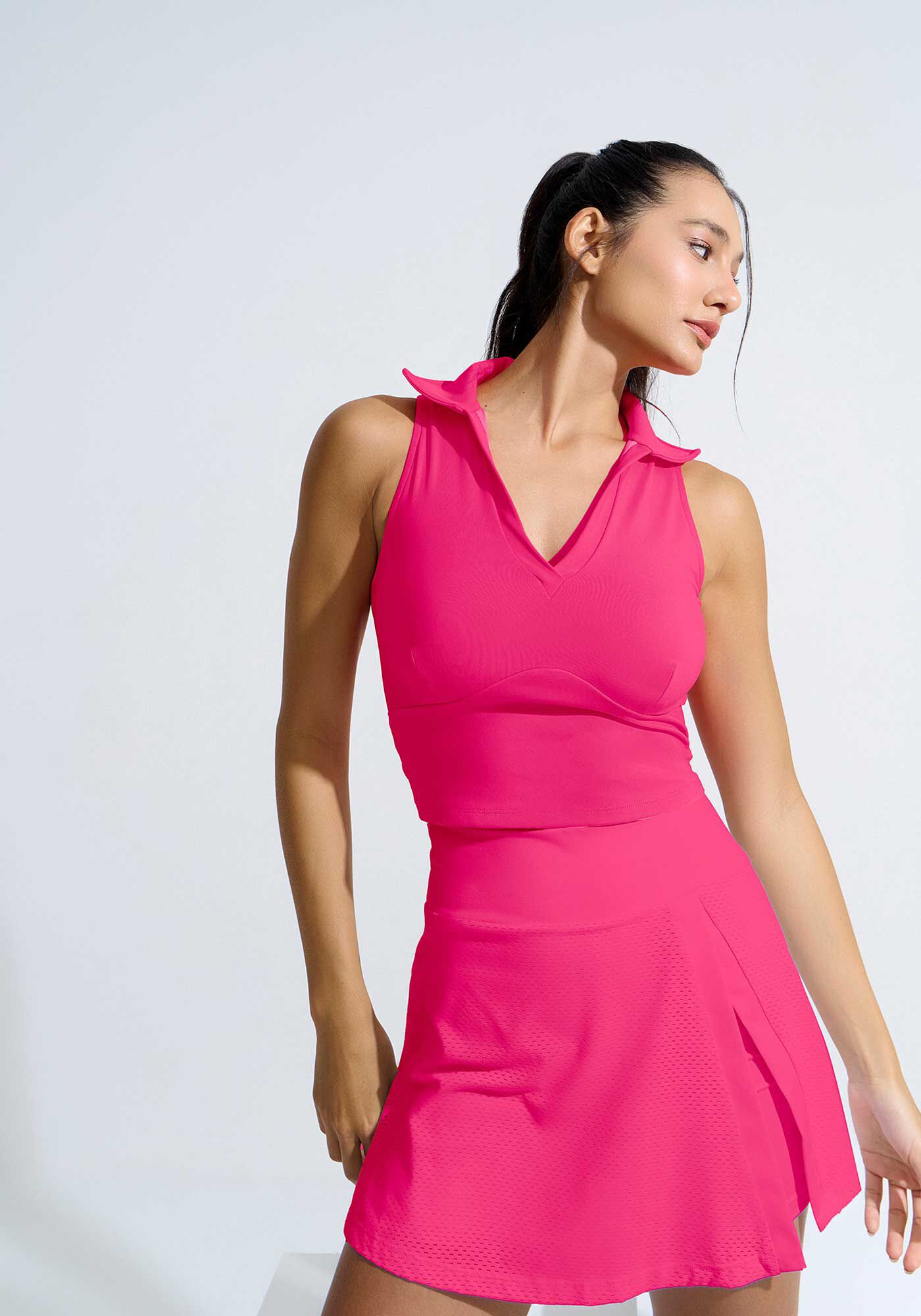 Blusa Polo Cropped MOVE Zero Transpar&ecirc;ncia, ROSA DELIGHT, large.