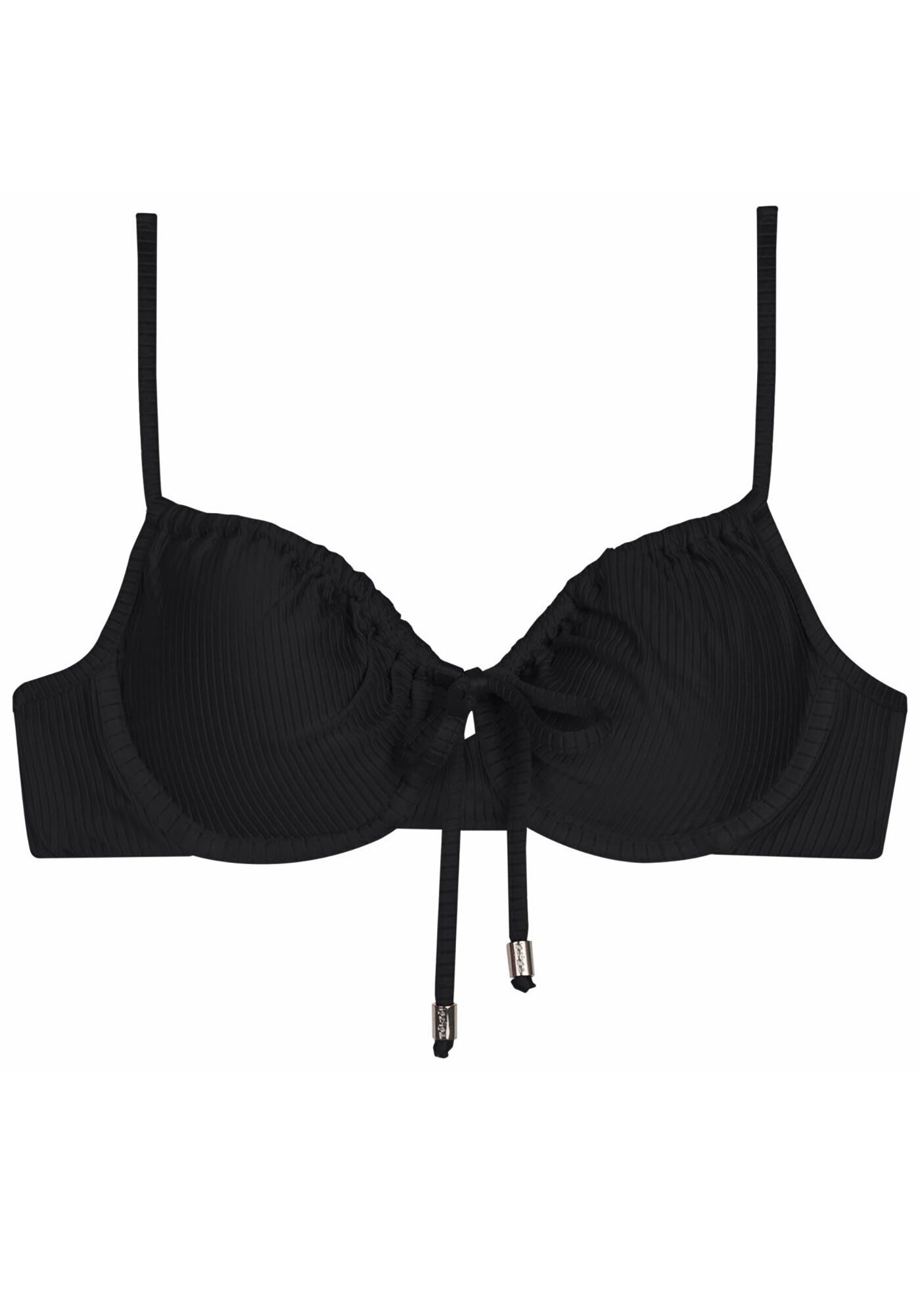 Top Biqu&iacute;ni Meia Ta&ccedil;a Canelado com Bojo Remov&iacute;vel, , large.