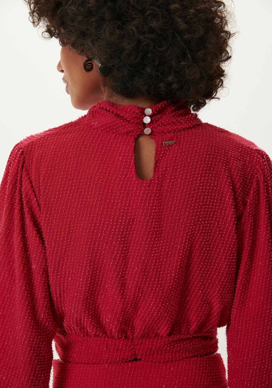 Blusa Manga Longa com Gola Alta e Brilho, . Blusa Manga Longa com Gola Alta e Brilho, , large.