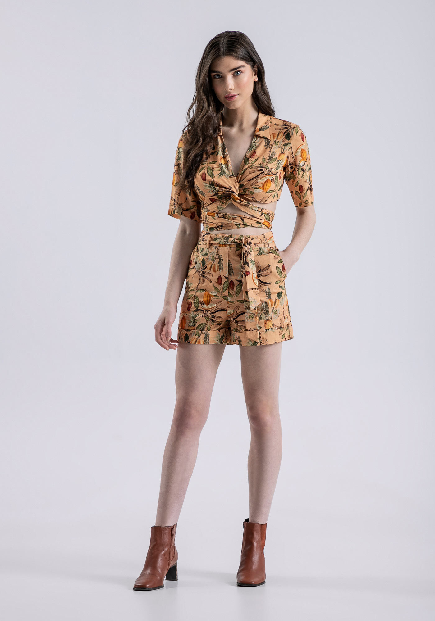 Blusa Cropped com Amarra&ccedil;&atilde;o M&aacute;xi, , large.