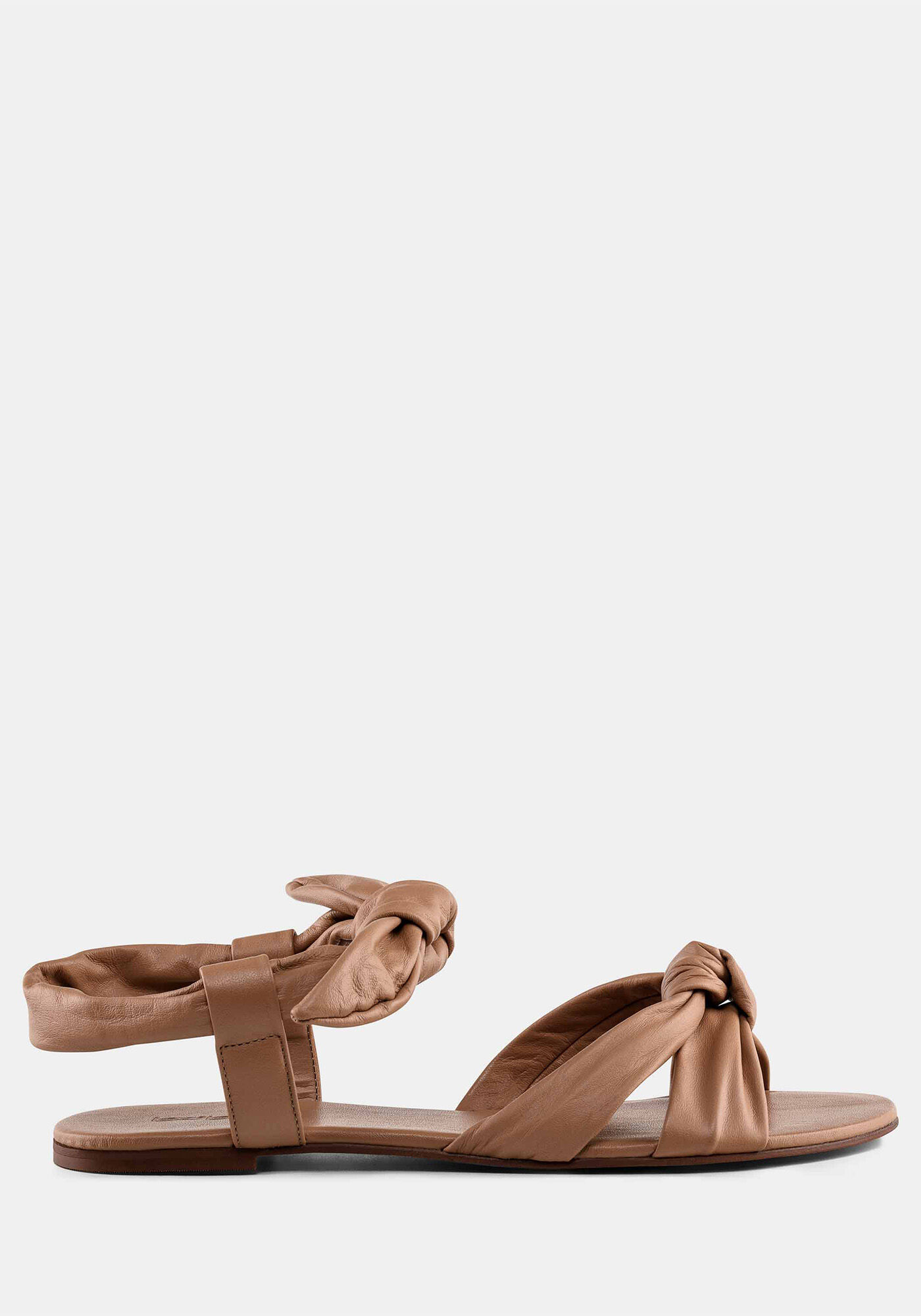 Sand&aacute;lia Rasteira em Couro, , large.