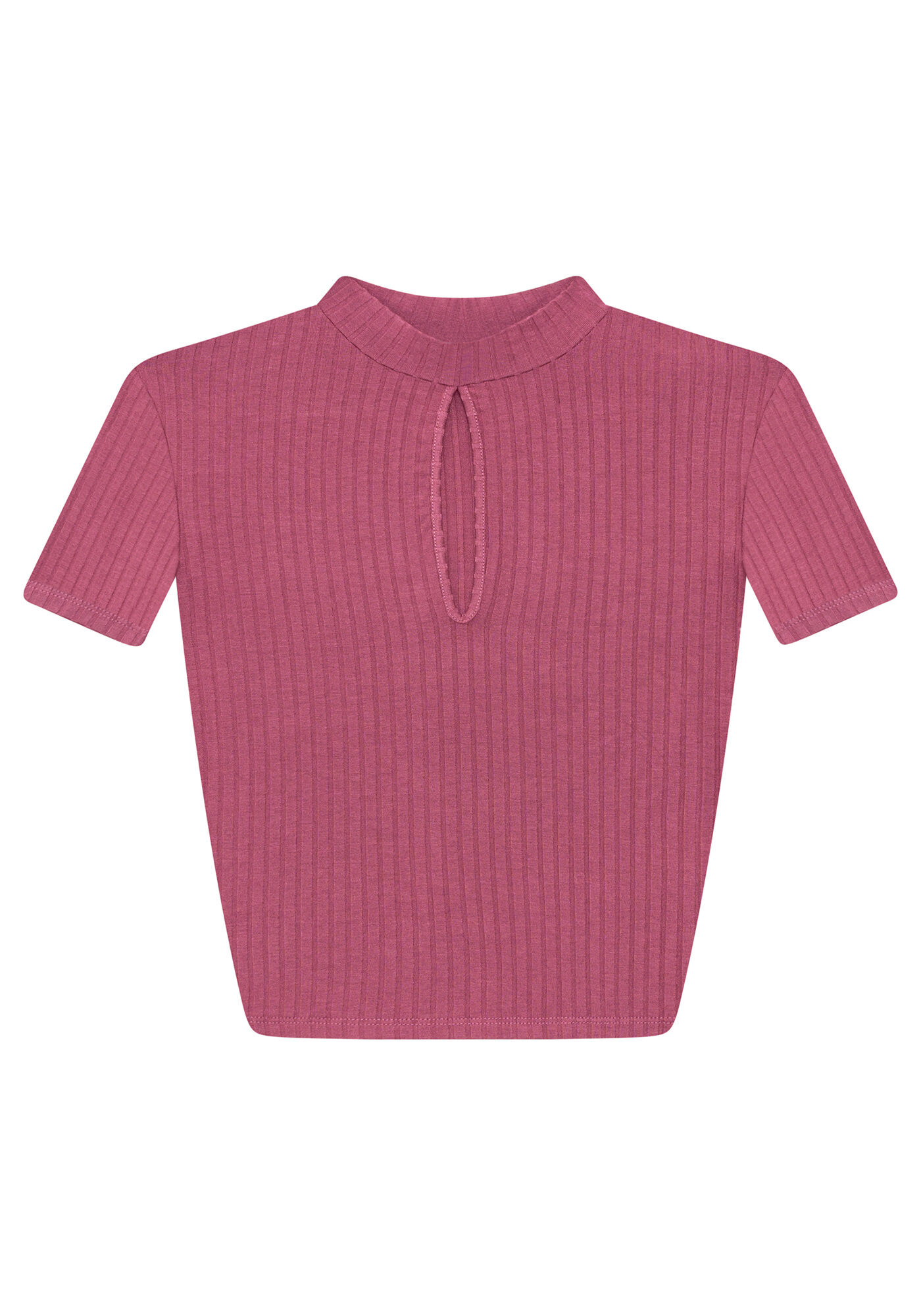 Blusa Gola Alta Recorte Decote, , large.