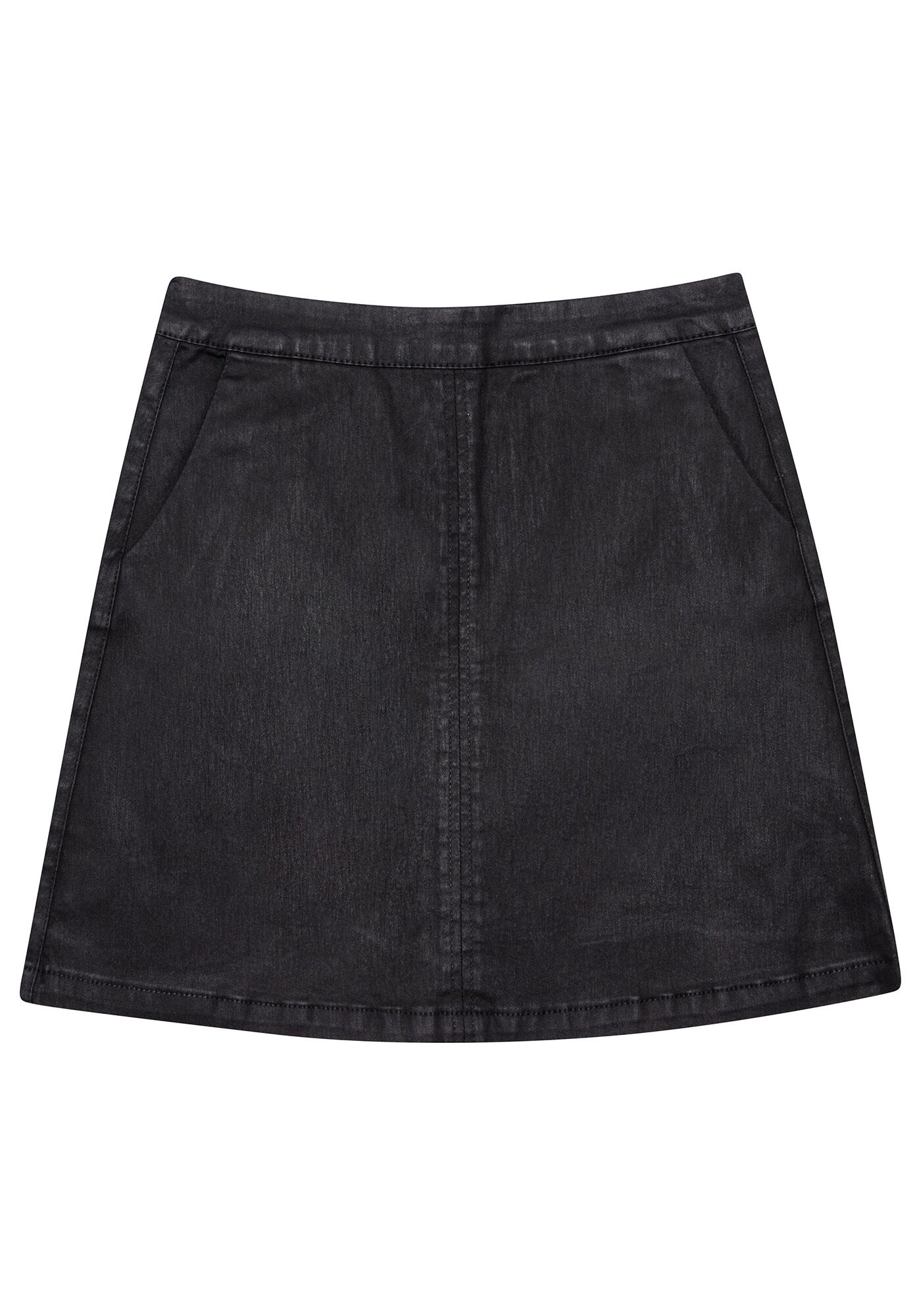 Saia Cintura Alta Resinada, , large.