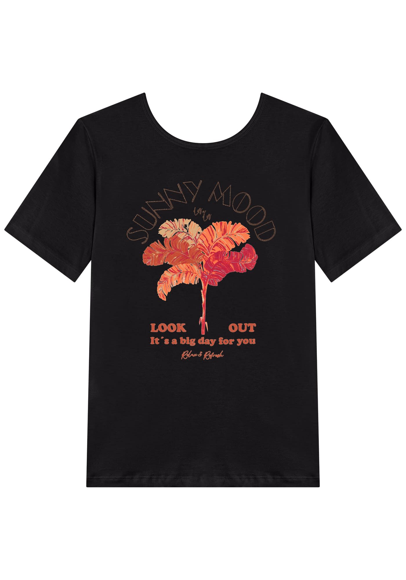 Blusa T-shirt Com Estampa Local Em Malha Penteada De Algod&atilde;o, , large.