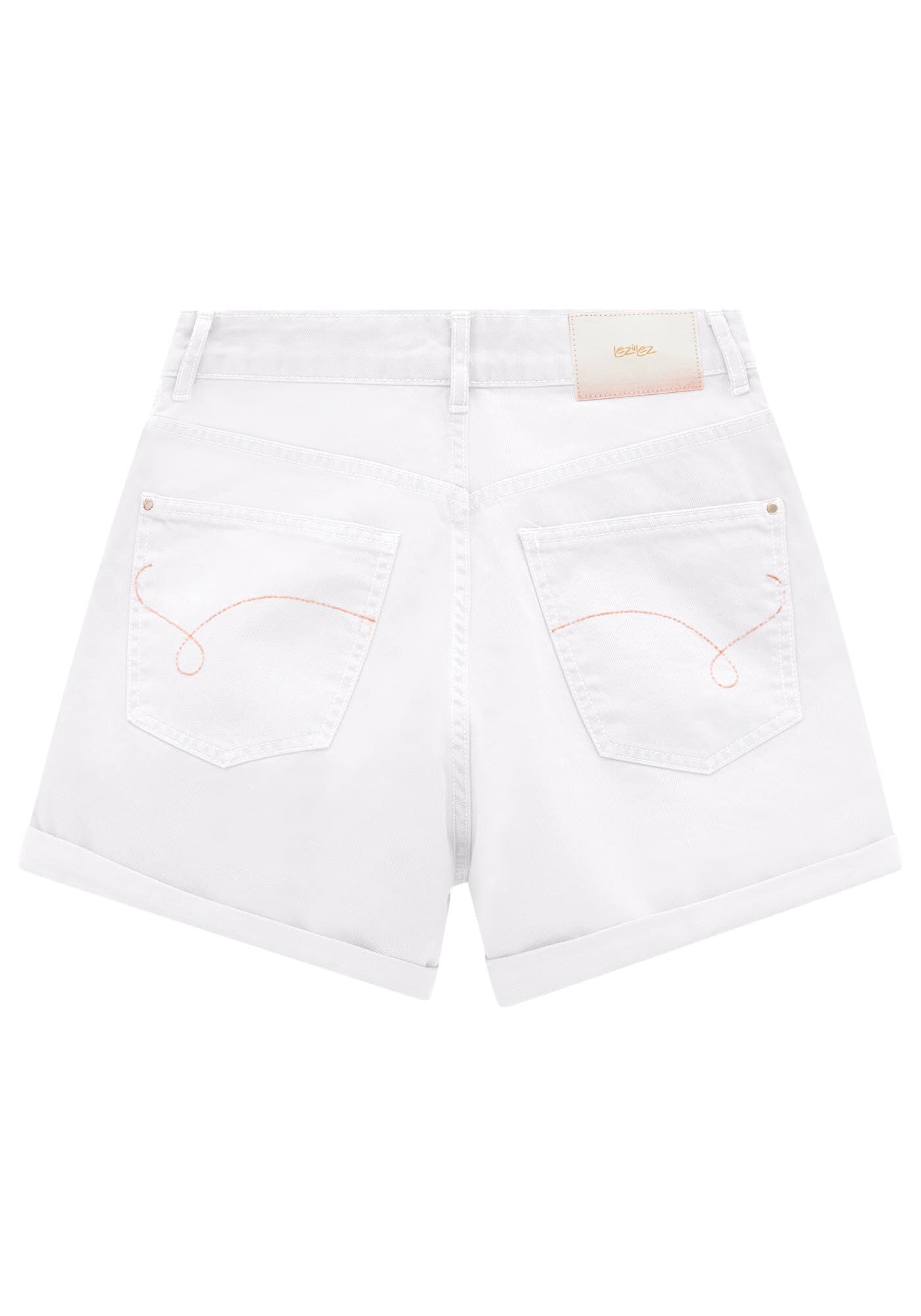 Shorts Sarja Mom com Cintura Super Alta, , large.