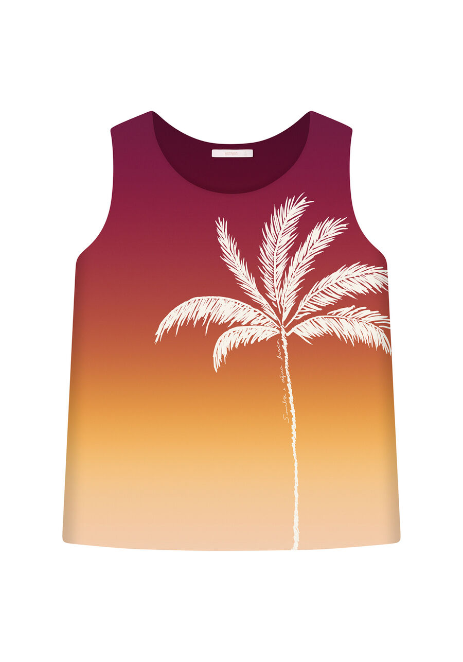 Blusa sem Mangas Estampa, . Blusa sem Mangas Estampa, , large.