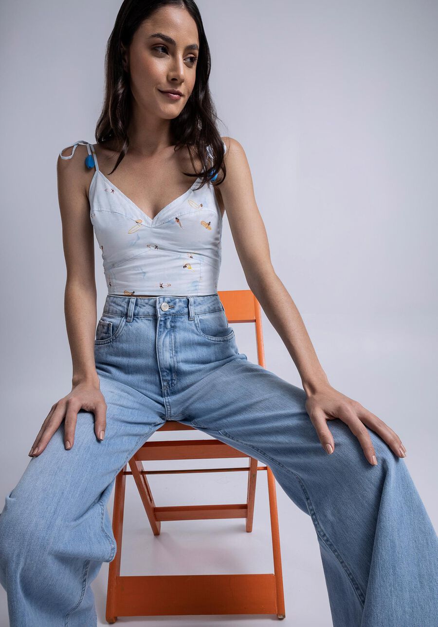 Calça Jeans Pantalona, . Calça Jeans Pantalona, , large.