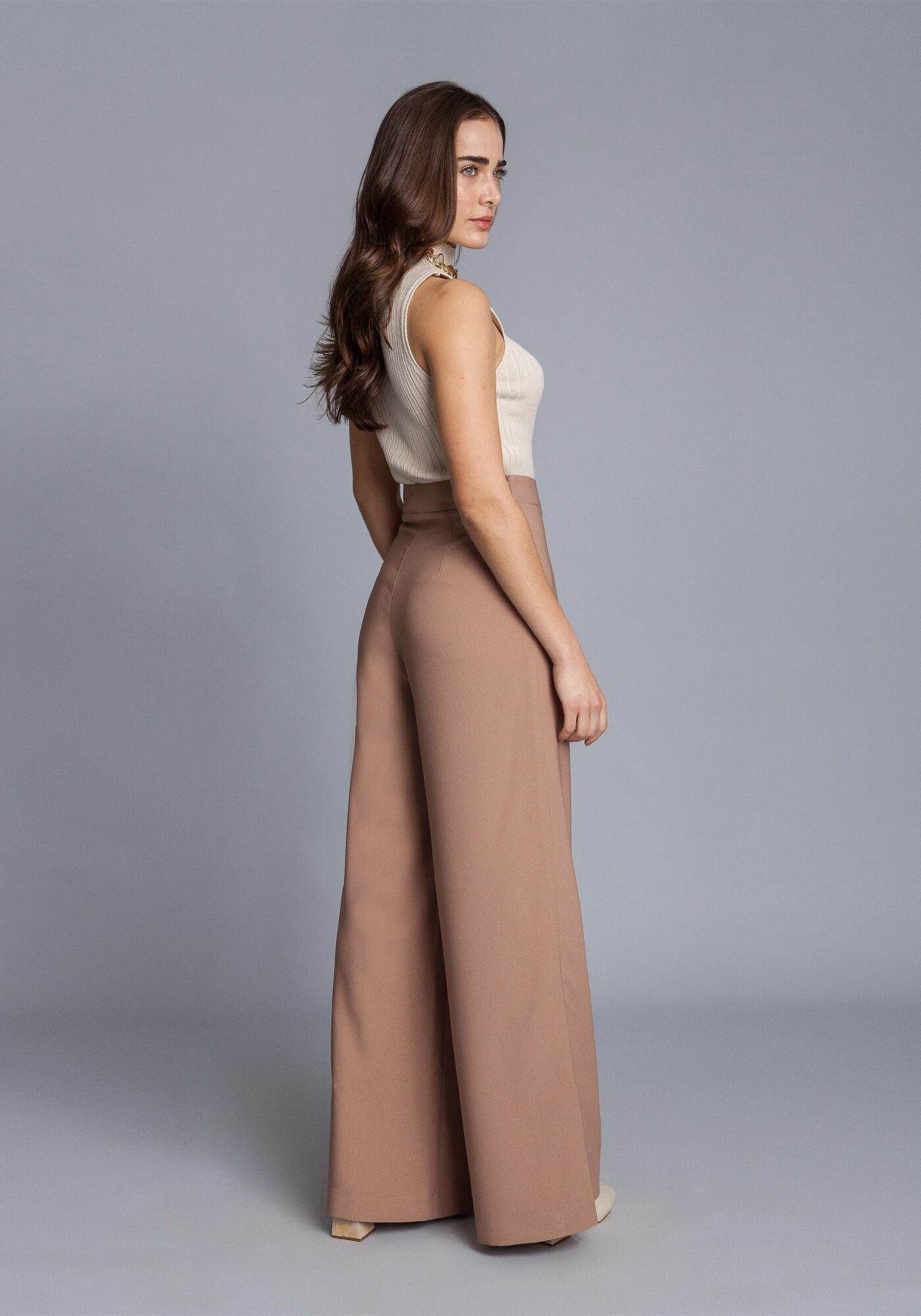 Cal&ccedil;a pantalona em tecido, , large.