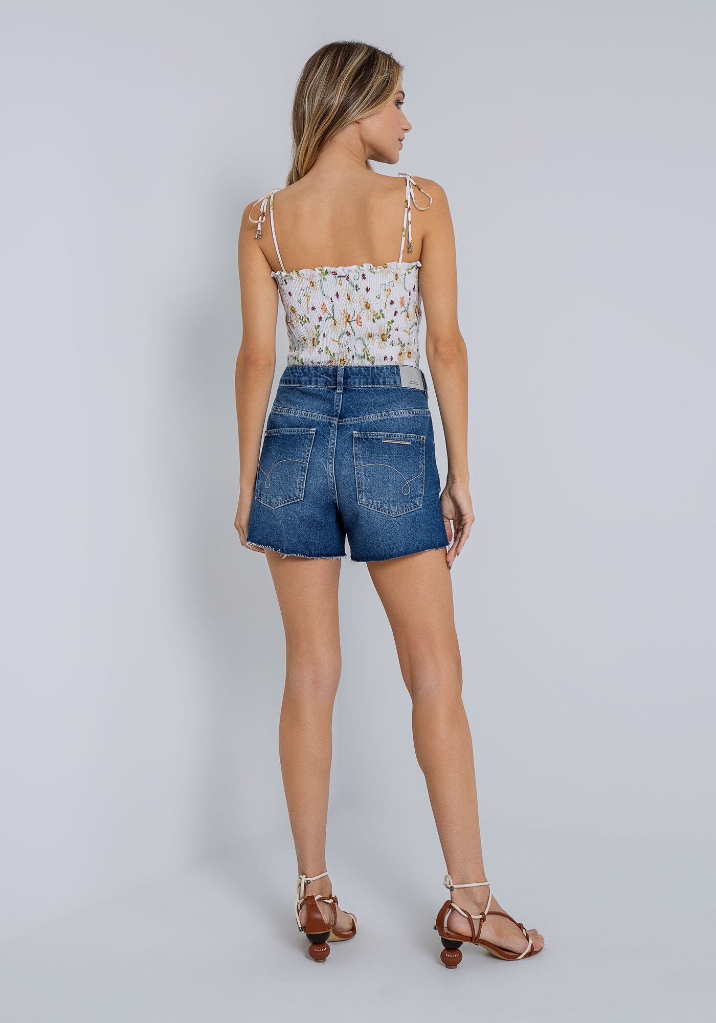 Shorts Jeans Sunset Destroyed, JEANS, large.