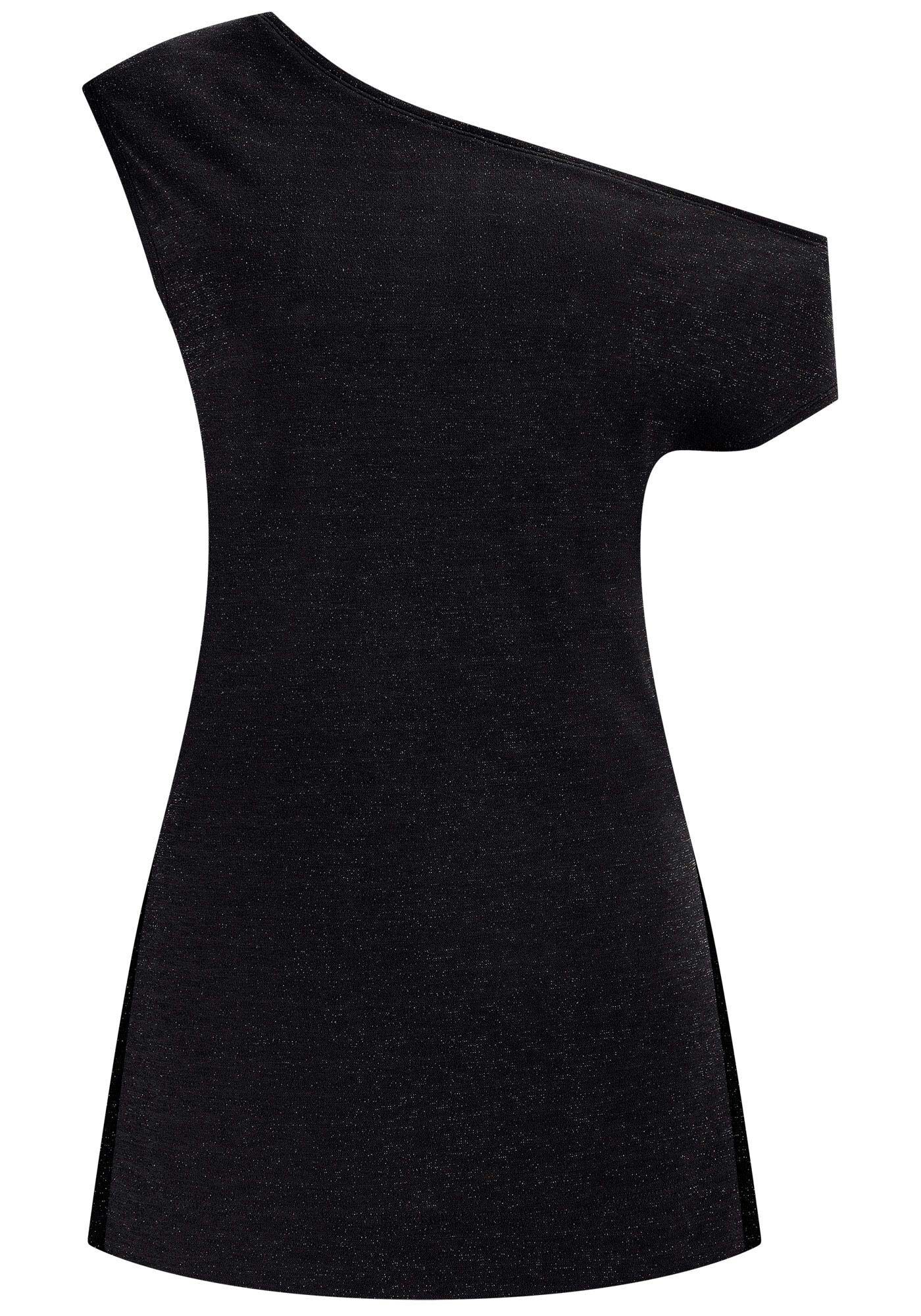 Blusa Alongada em Malha Crepe com Ombro S&oacute;, , large.