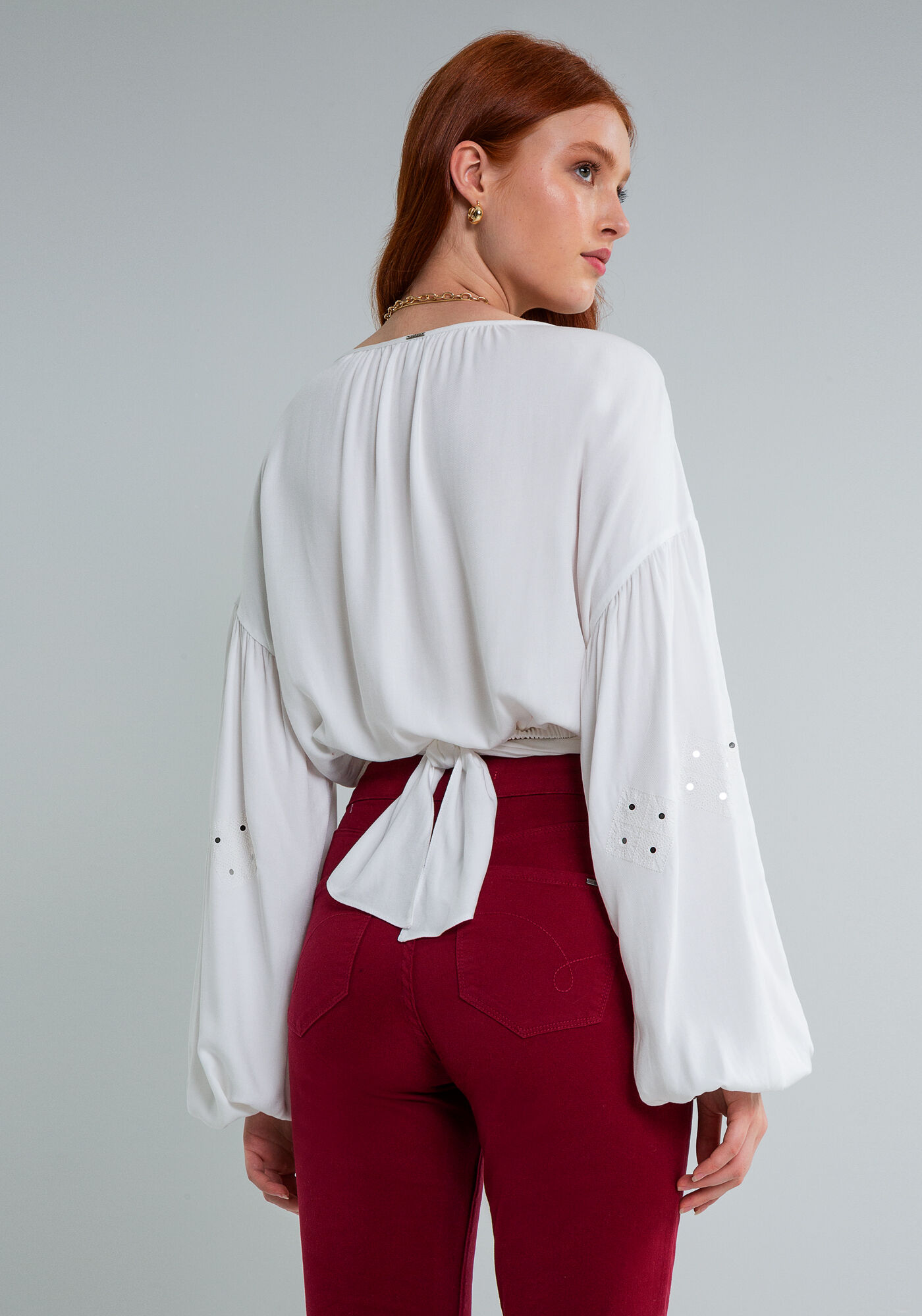 Blusa Cropped Transpasse Bordado, BRANCO OFF WHITE, large.